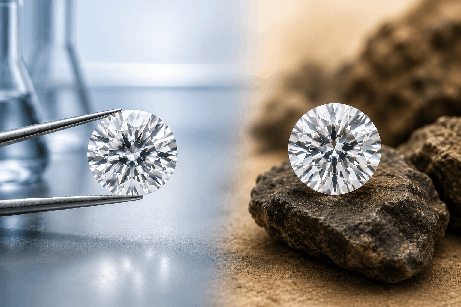 Difference between natural diamond vs lab grown diamond