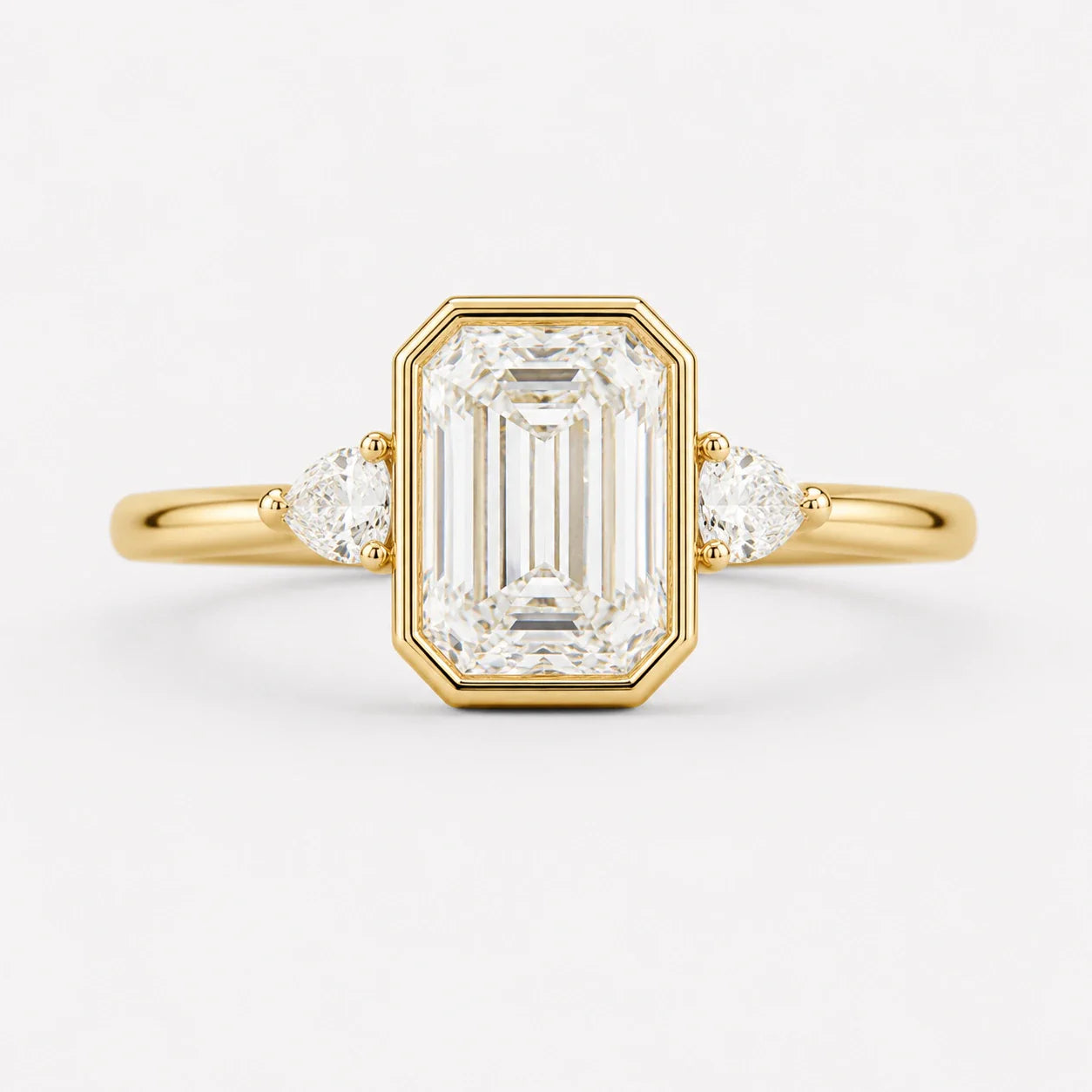 Bezel Lab Grown Diamond Rings