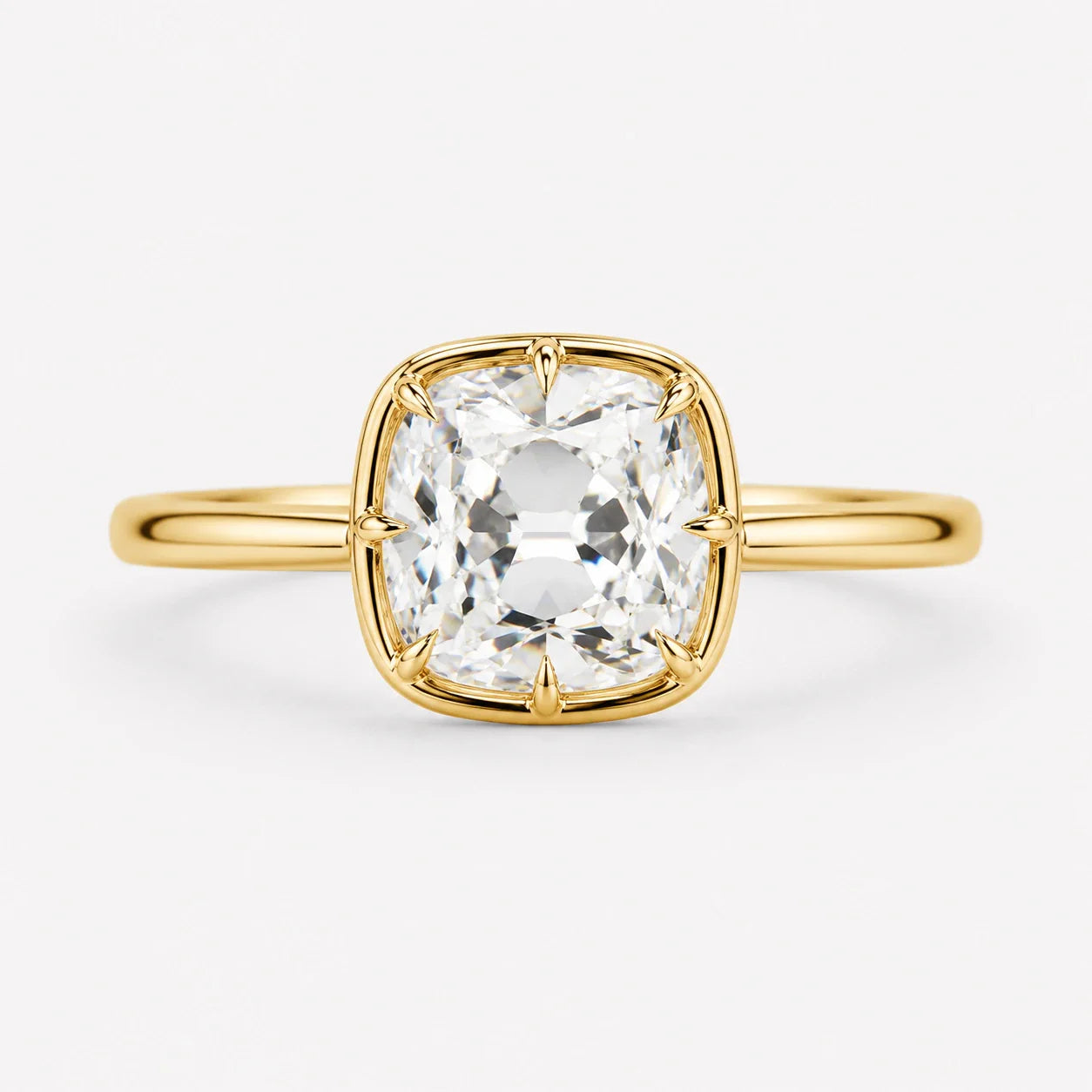 Bezel Moissanite Rings