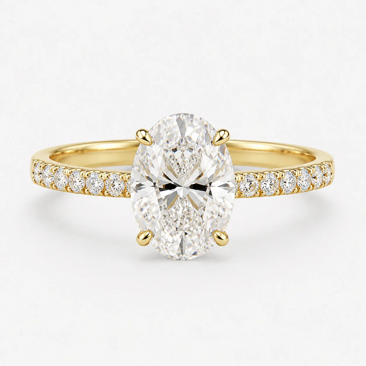 Pave Lab Grown Diamond Rings