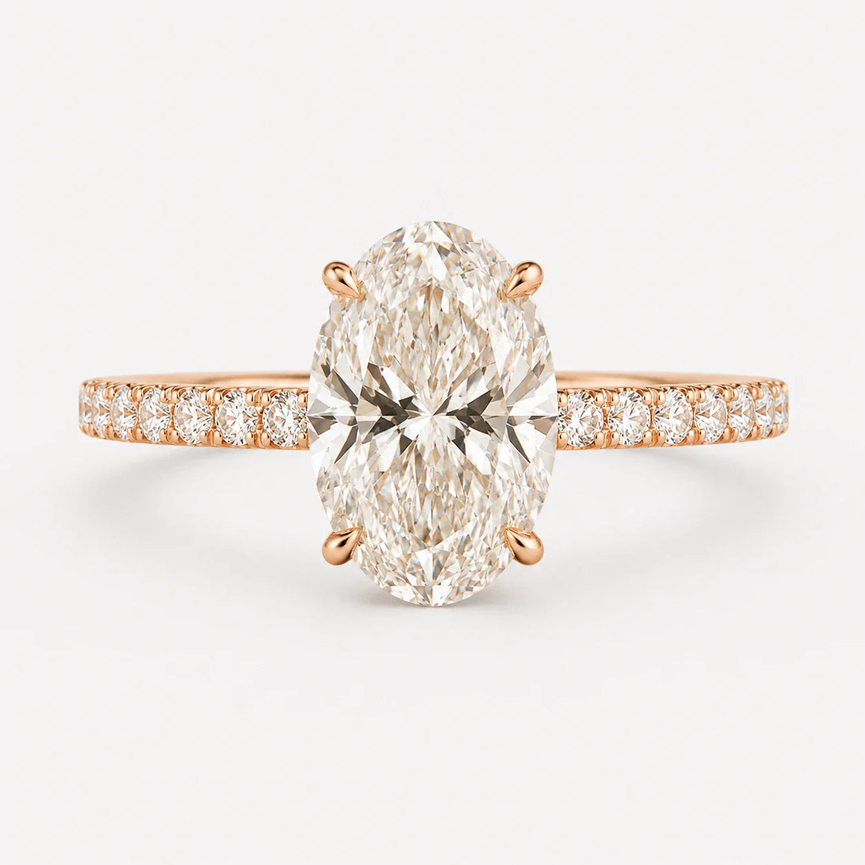 Moissanite Pave Rings