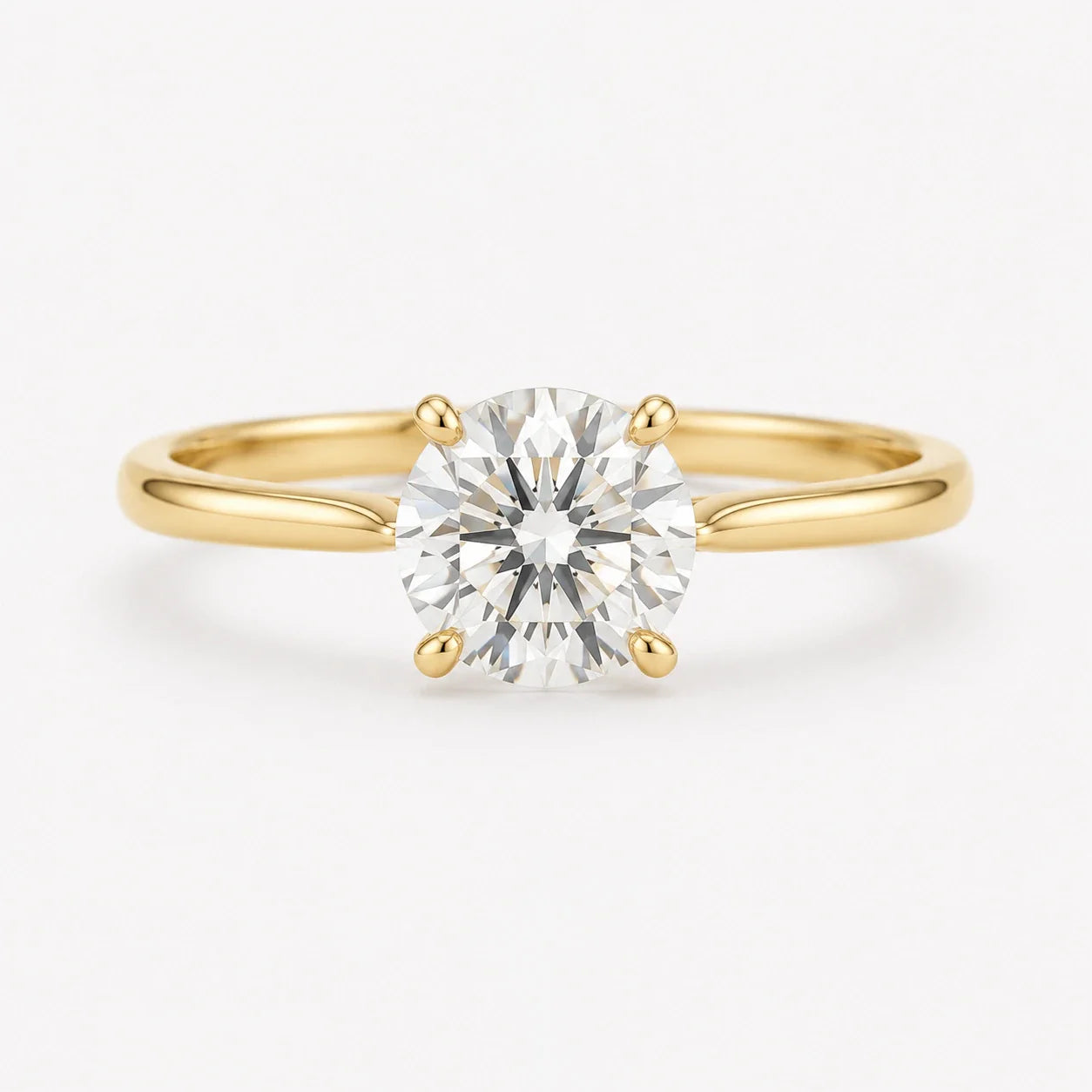 Moissanite Solitaire Rings