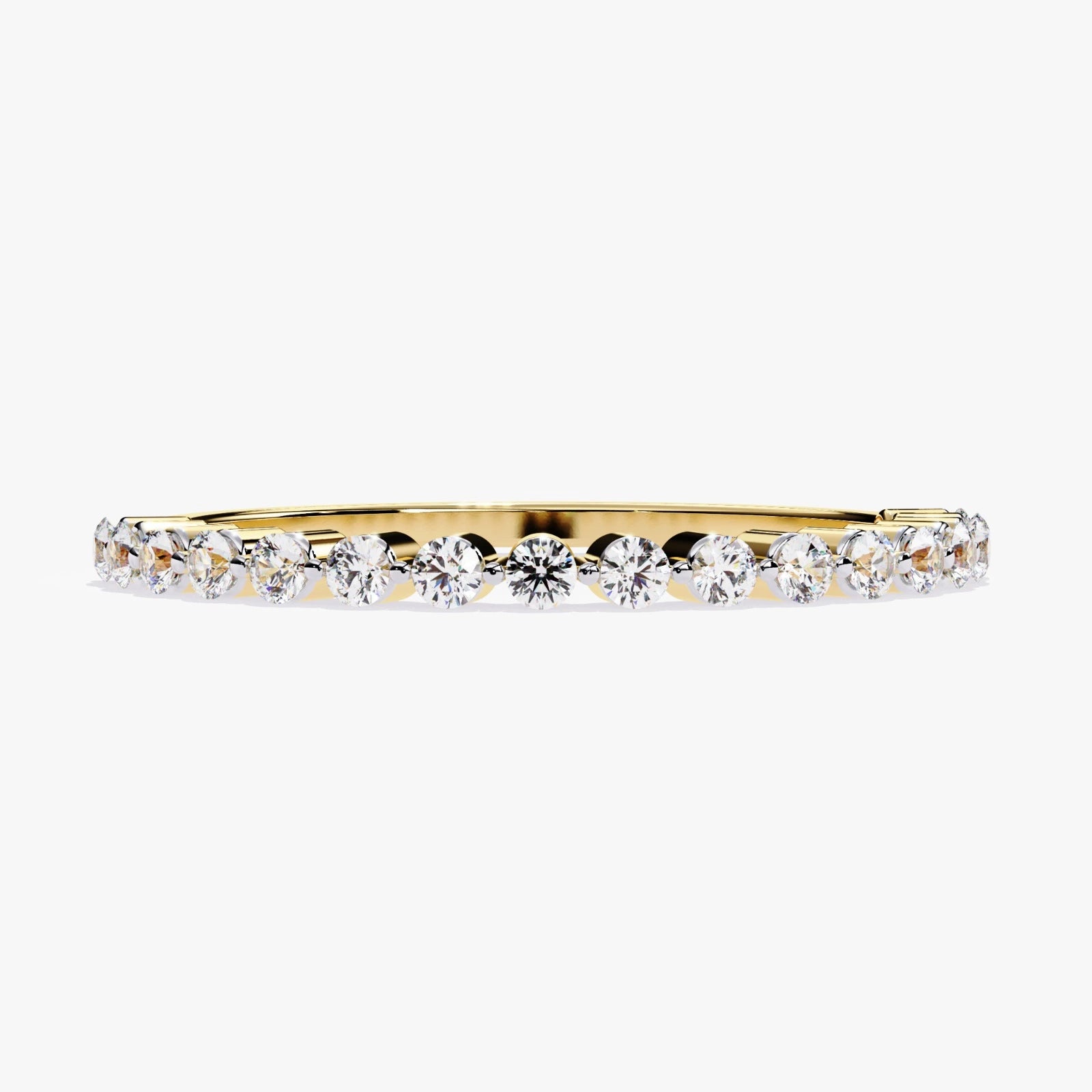 Lab Grown Diamond Eternity Wedding Band – Round Brilliant Shared Prong Ring for Women