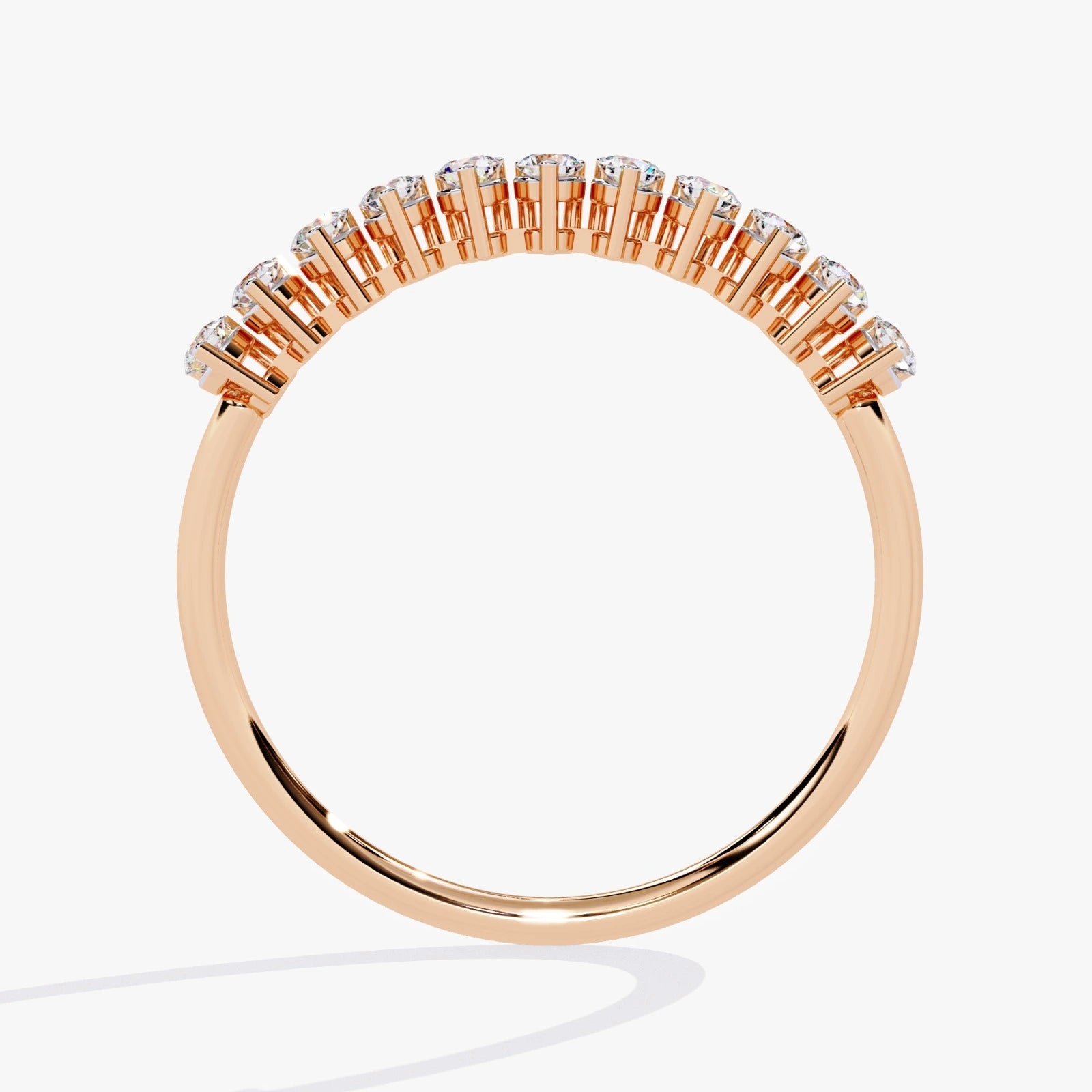 Lab Grown Diamond Wedding Band – Round Brilliant Eternity Ring for Women