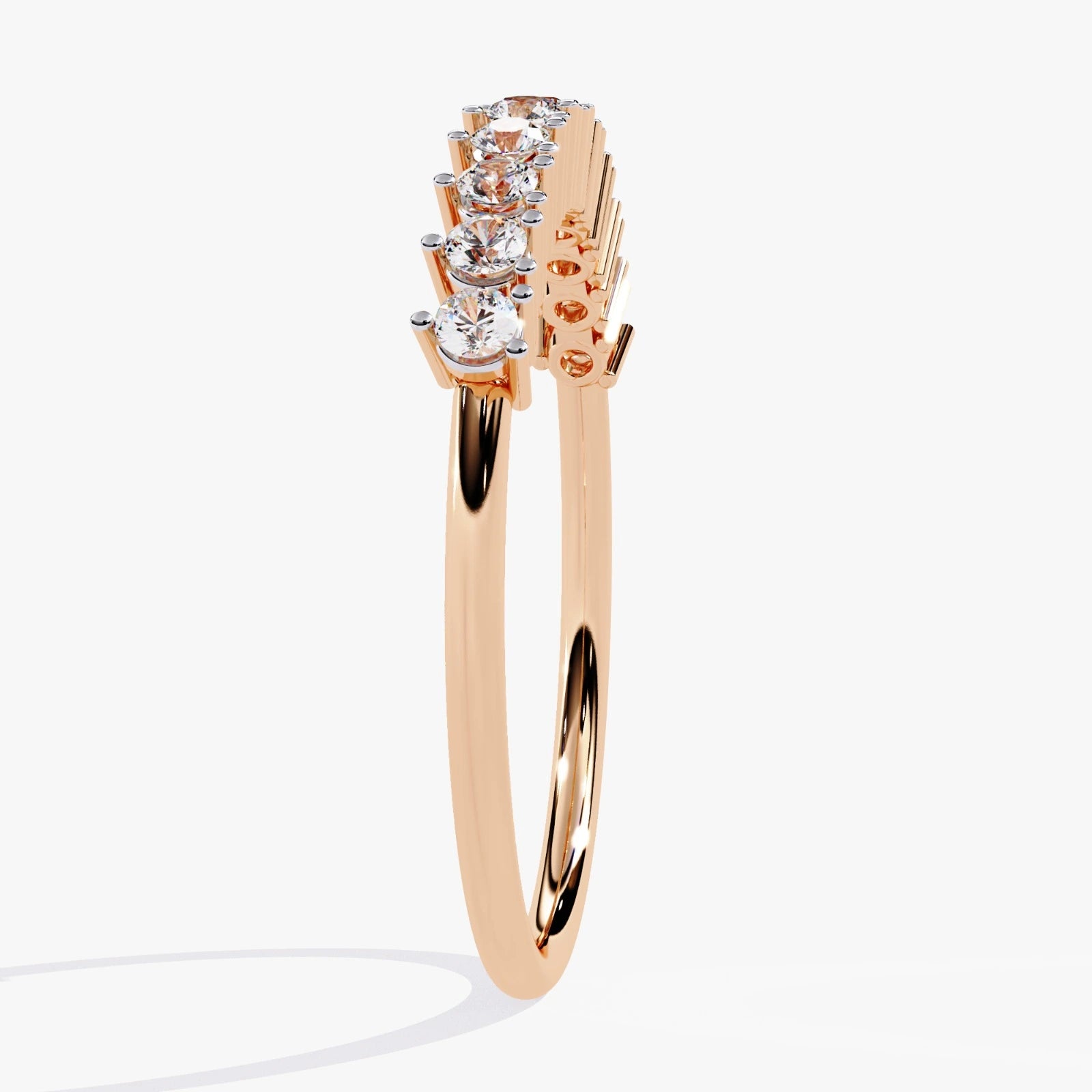 Lab Grown Diamond Wedding Band – Round Brilliant Eternity Ring for Women