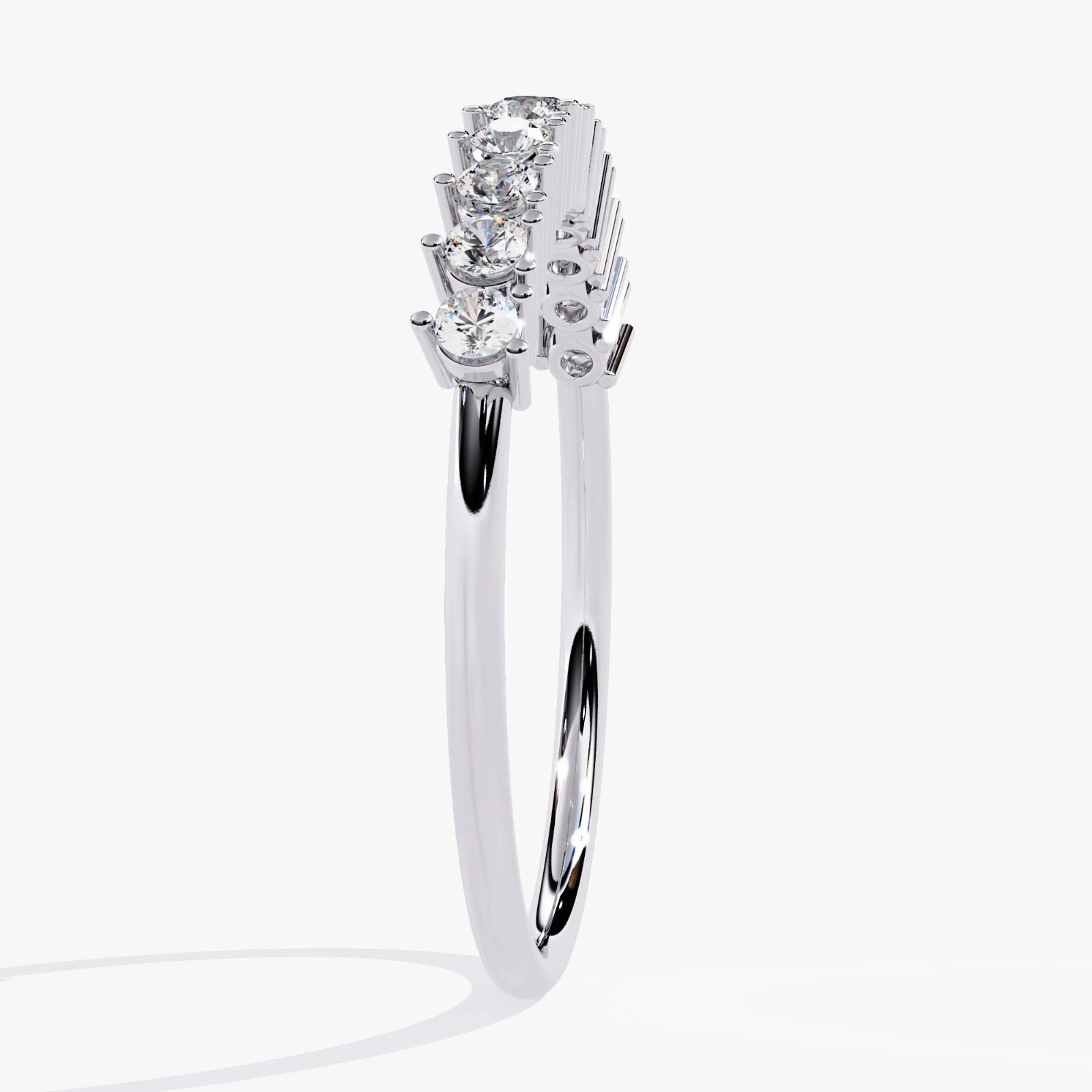 Lab Grown Diamond Wedding Band – Round Brilliant Eternity Ring for Women