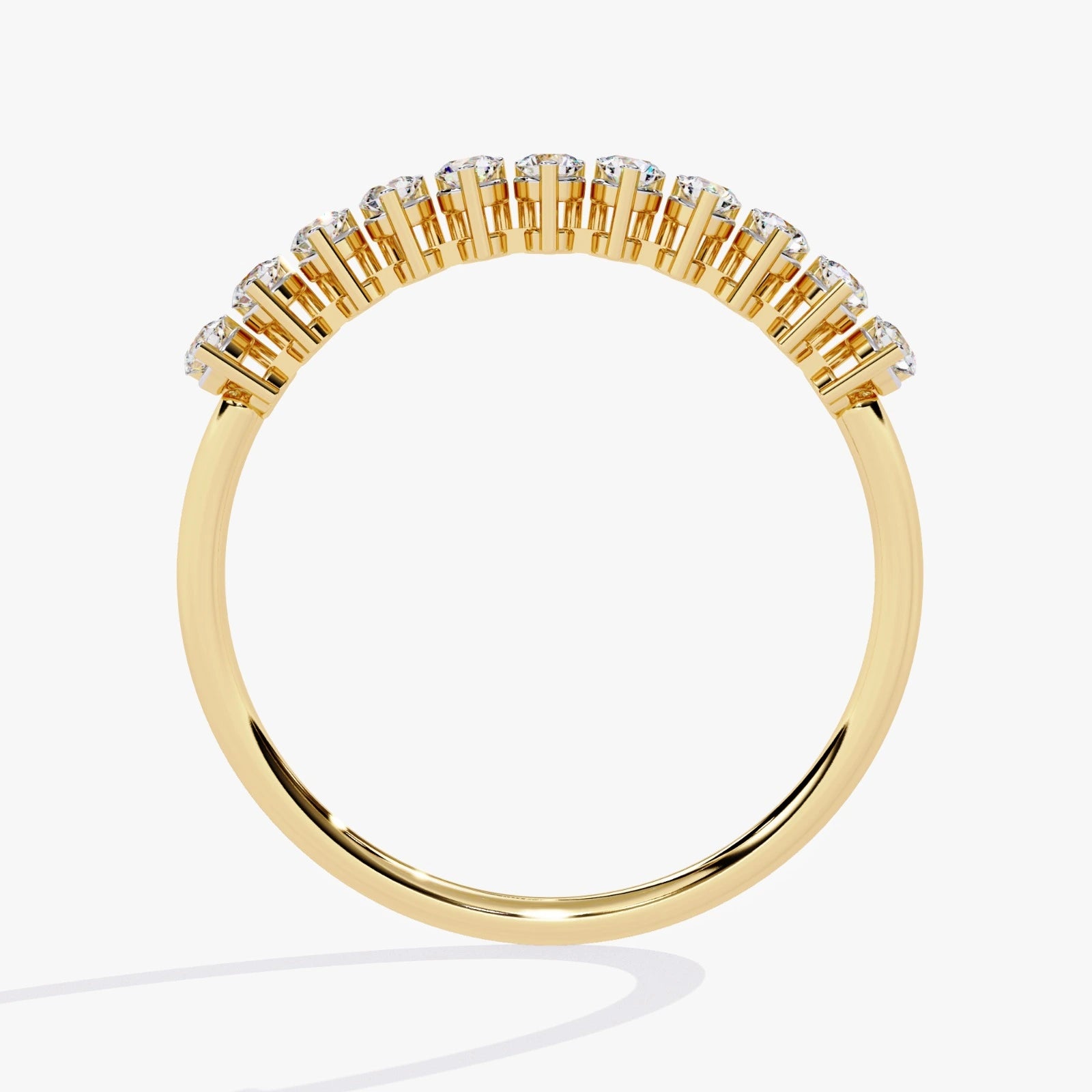 Lab Grown Diamond Wedding Band – Round Brilliant Eternity Ring for Women