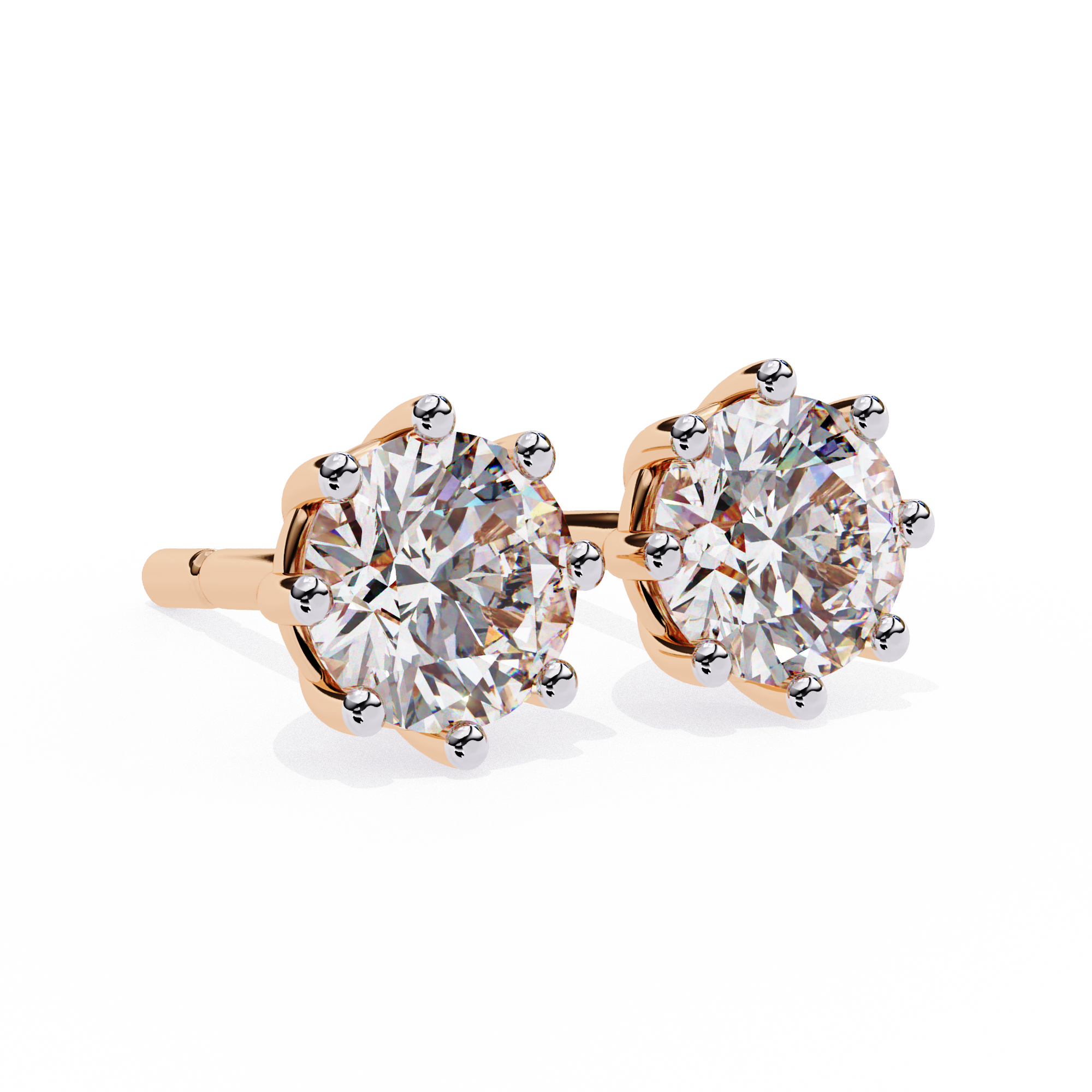 1 ct Octave Studs/Gold CVD Diamond Earring/Anniversary Gift/Solitaire Diamond Stud Earring/1 Ct Diamond Earring/Prong Setting/igi Certified/Stud Earring/Ethical Diamond/Silver Earring/Gold Earring/CVD Diamond Earring/E Color Diamond/VS Clarity Diamond/Manmade Diamond/Lab Grown Diamond/Round Cut Diamond