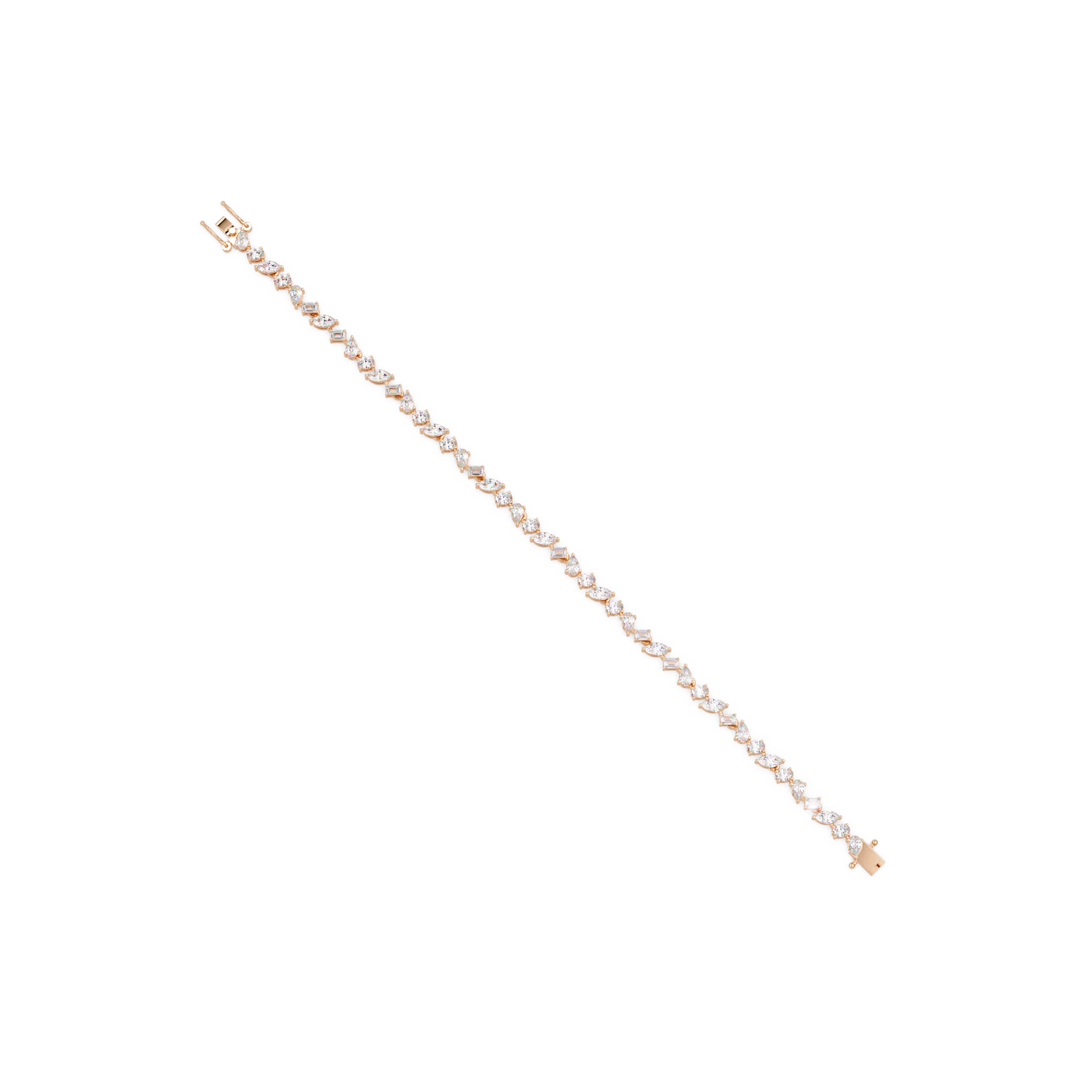 Mix Cut Lab Grown Diamond Tennis Bracelet