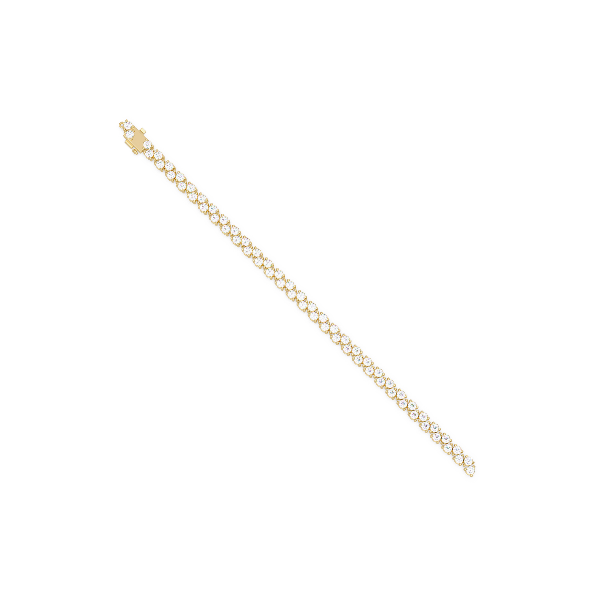 Round Cut Lab Grown Diamond Tennis Bracelet