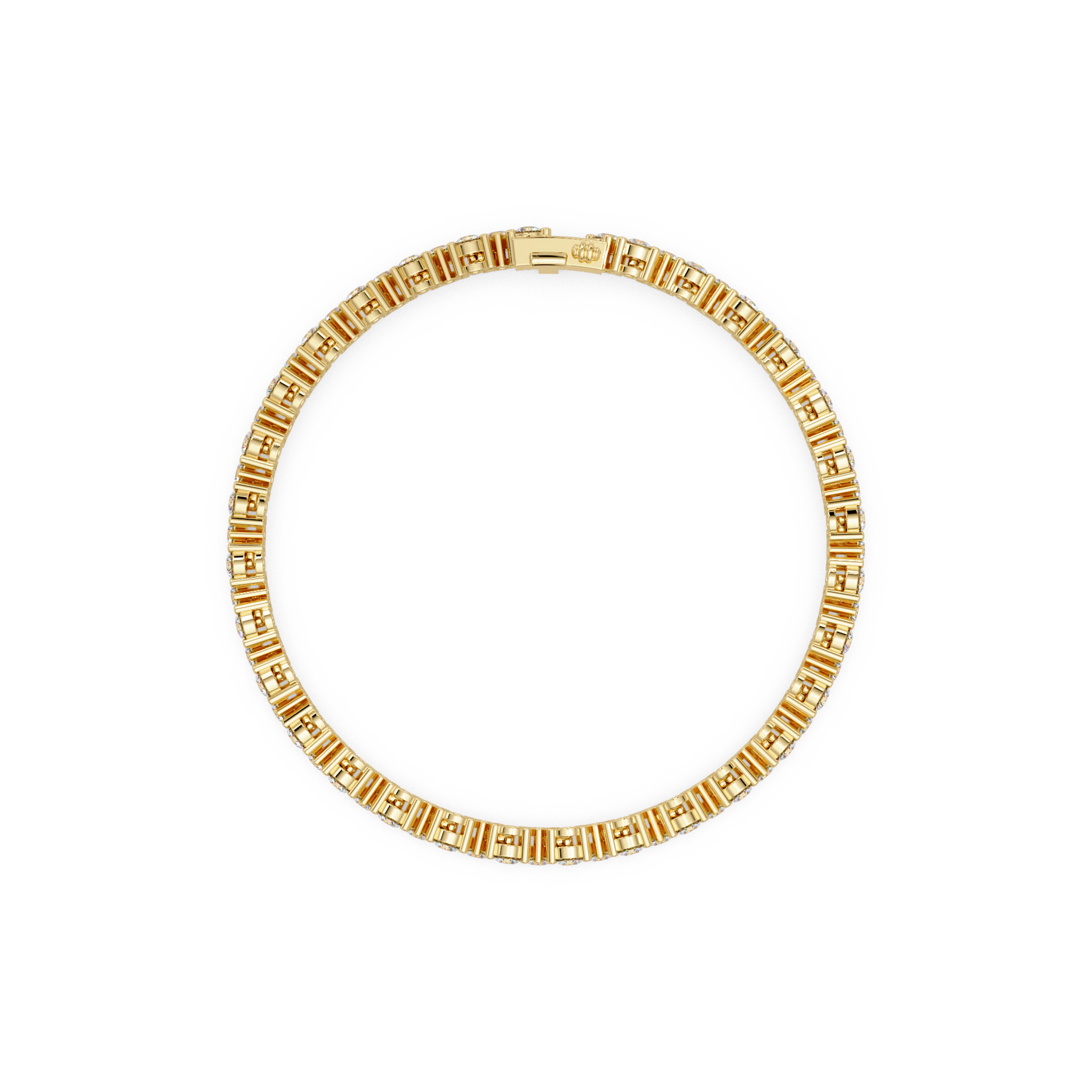 Round Cut Lab Grown Diamond Tennis Bracelet