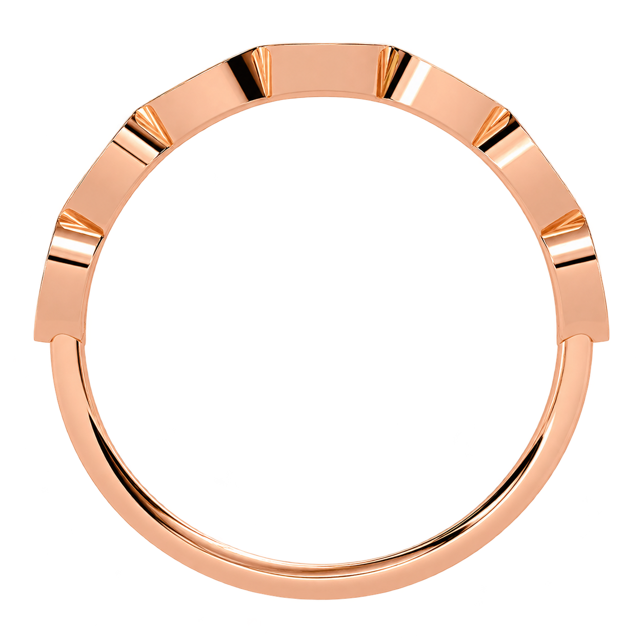 Delicate Lab Grown Diamond Wedding Band with Mil grain Detail