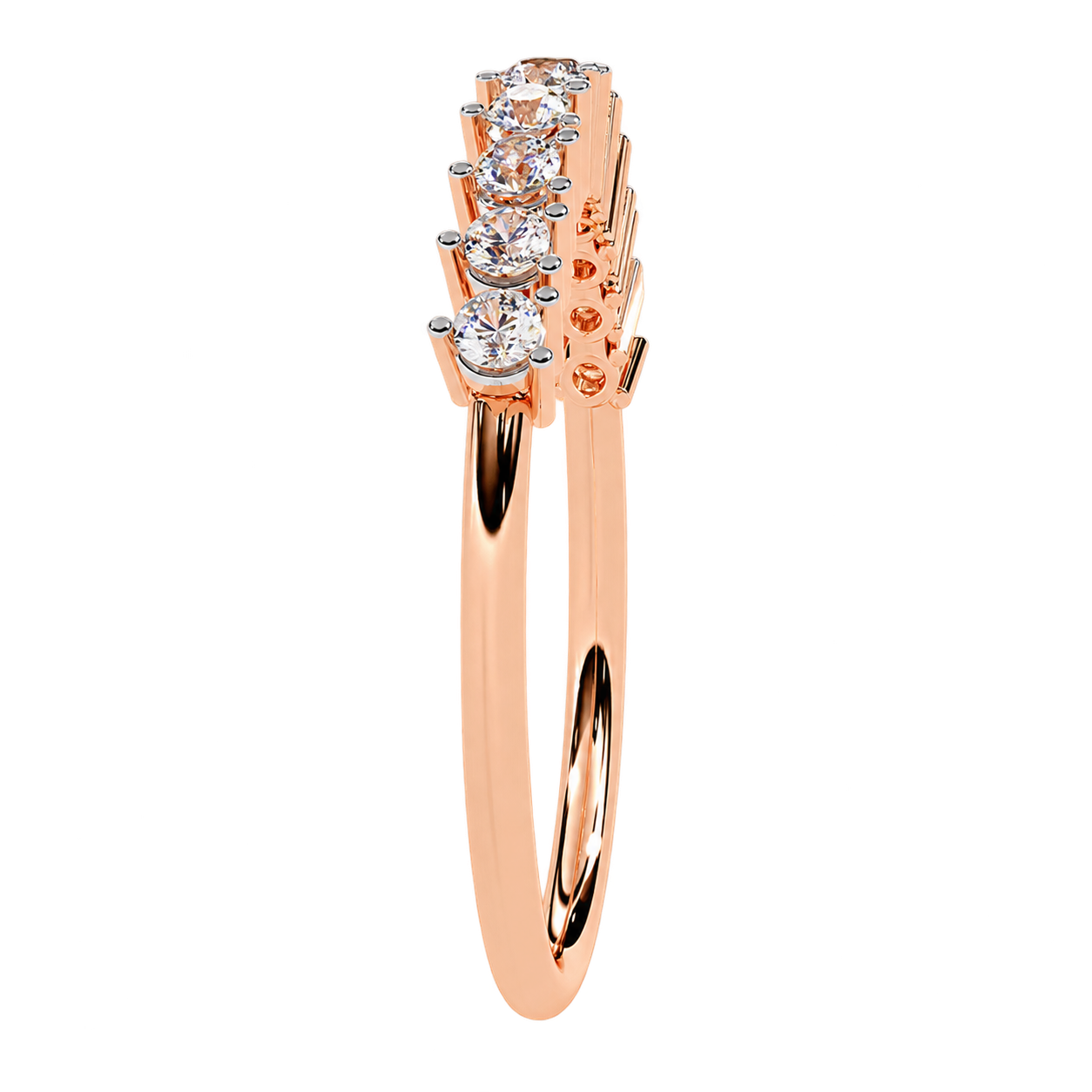 Lab Grown Diamond Wedding Band – Round Brilliant Eternity Ring for Women
