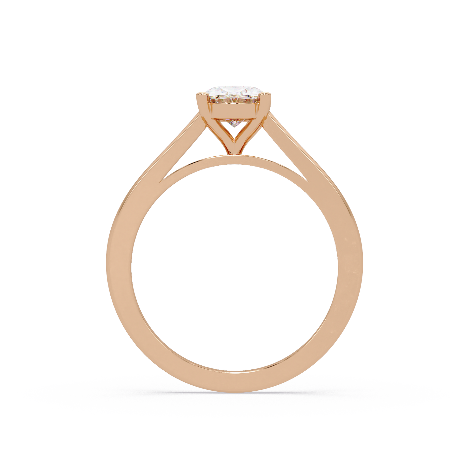 Oval Cut Lab Grown Diamond Solitaire Ring