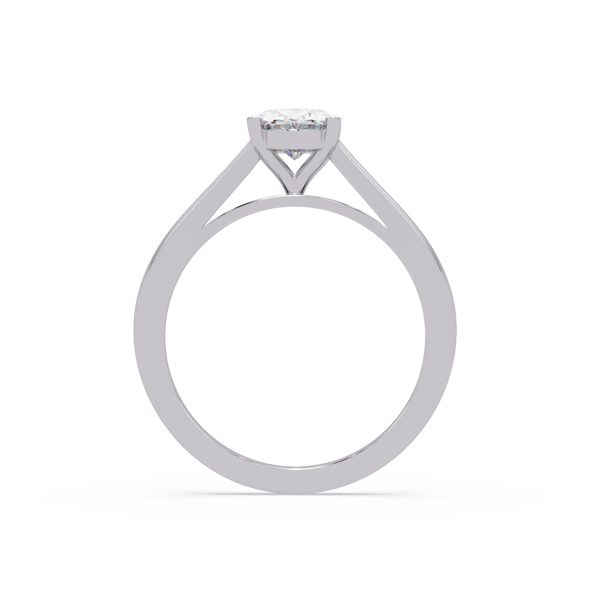 Oval Cut Lab Grown Diamond Solitaire Ring