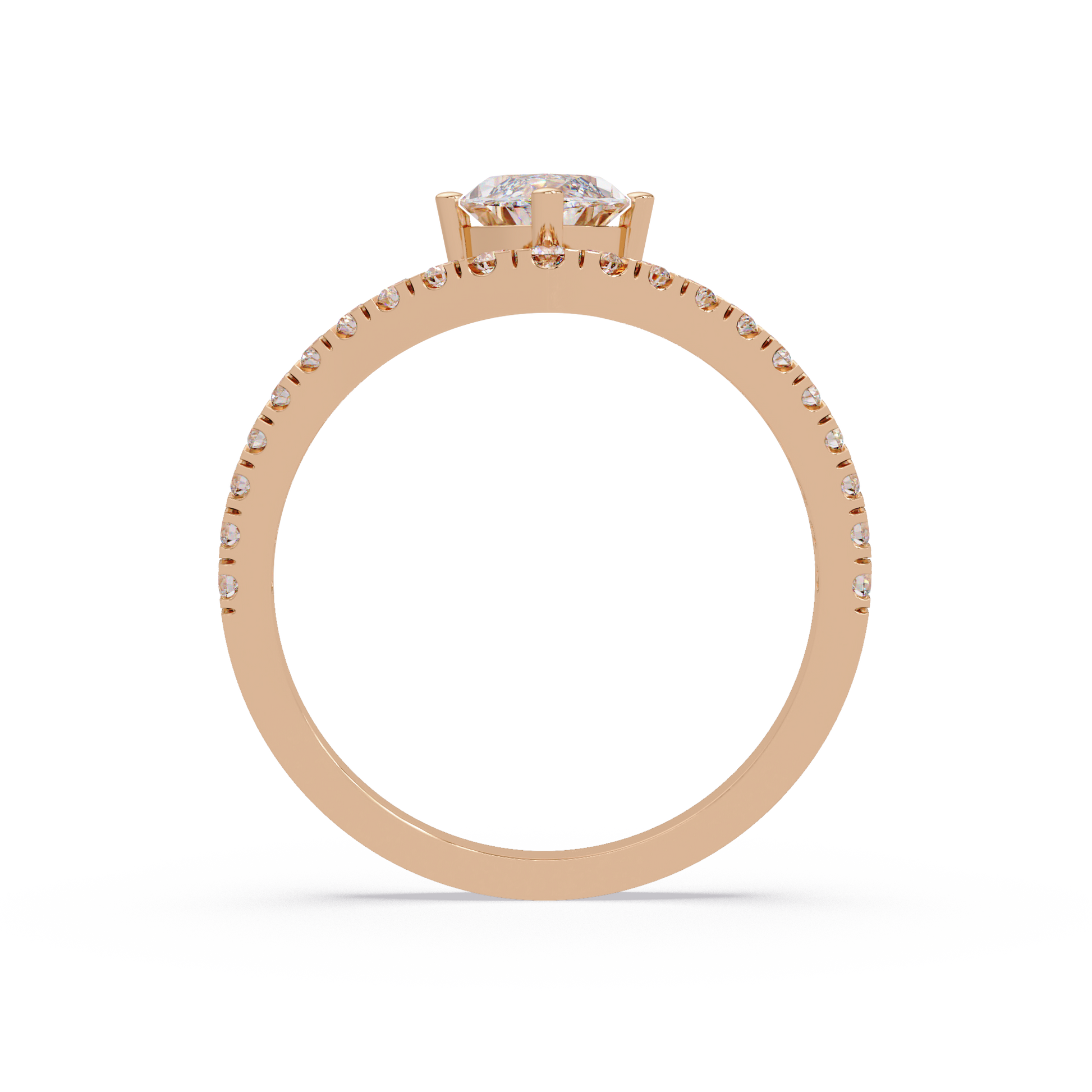 Marquise Cut Lab Grown Diamond Engagement Ring