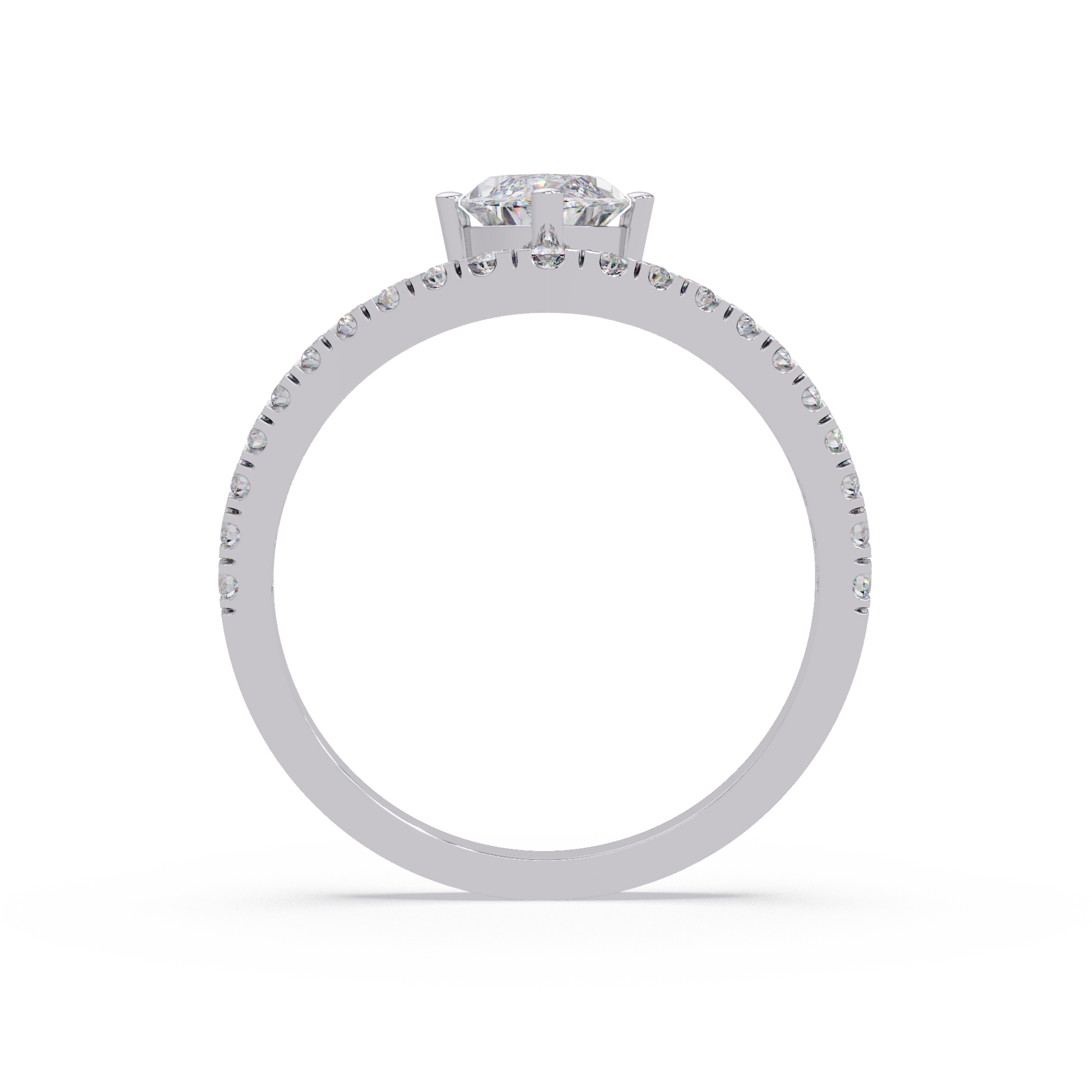 Marquise Cut Lab Grown Diamond Engagement Ring