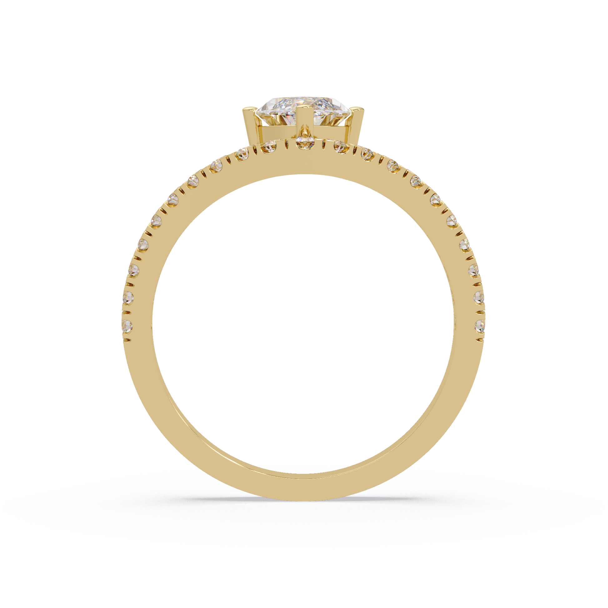 Marquise Cut Lab Grown Diamond Engagement Ring