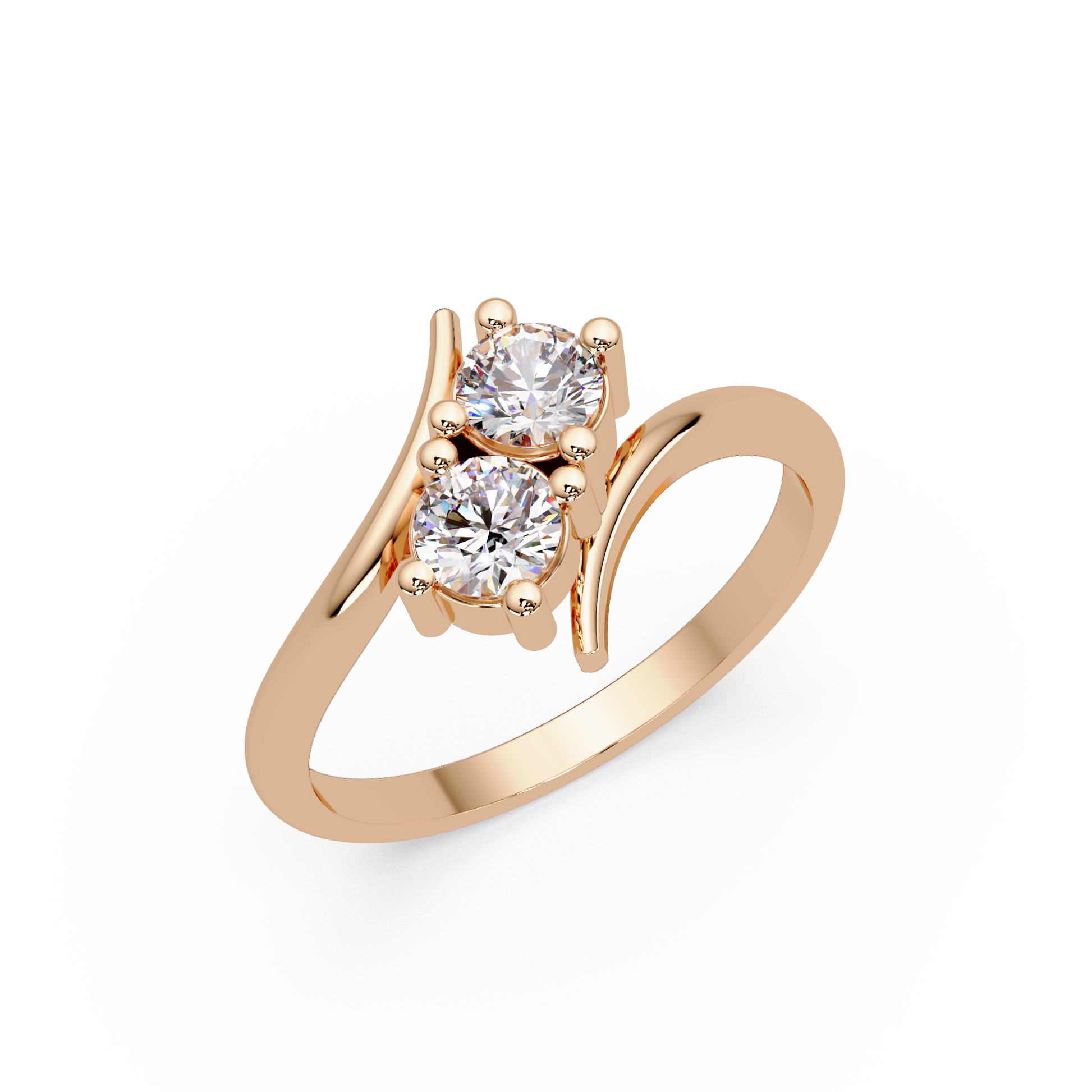 Round Cut Lab Grown Diamond Engagement Ring
