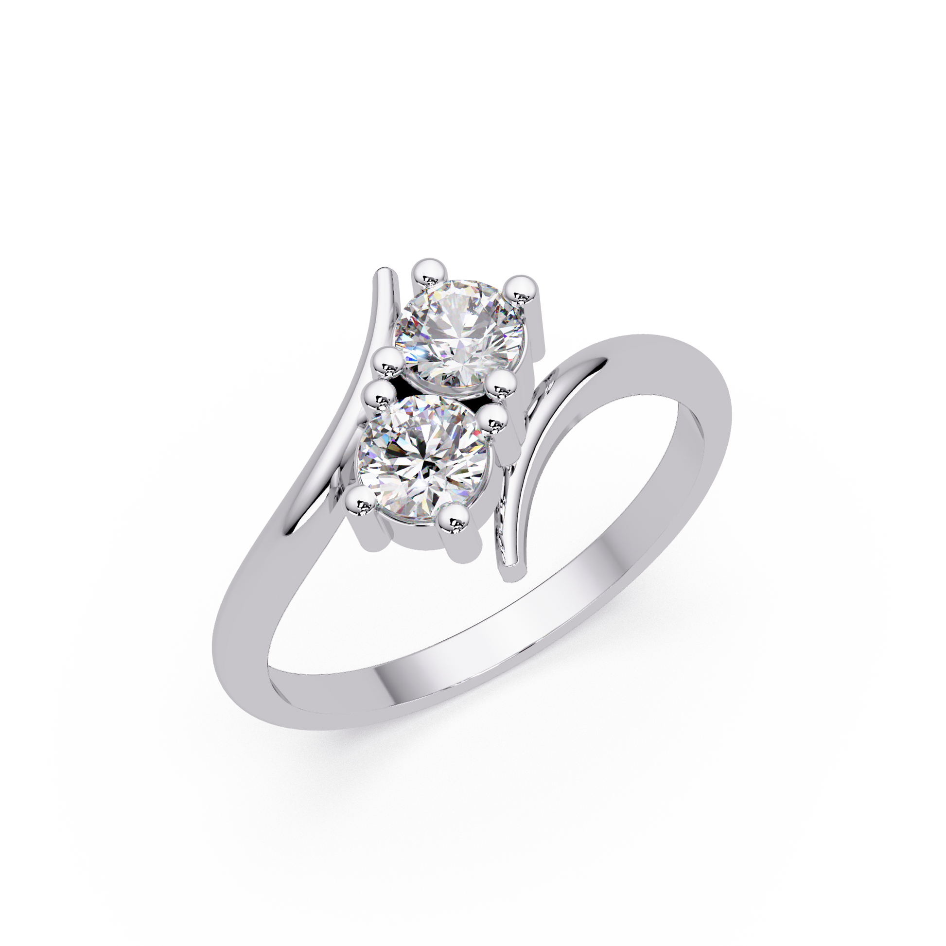 Round Cut Lab Grown Diamond Engagement Ring