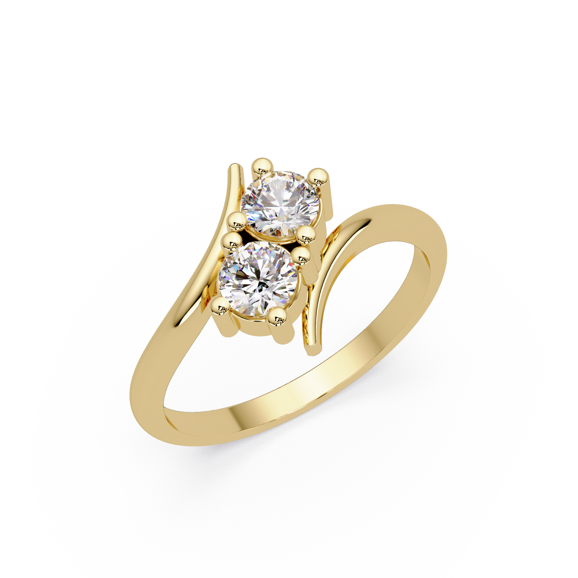 Round Cut Lab Grown Diamond Engagement Ring