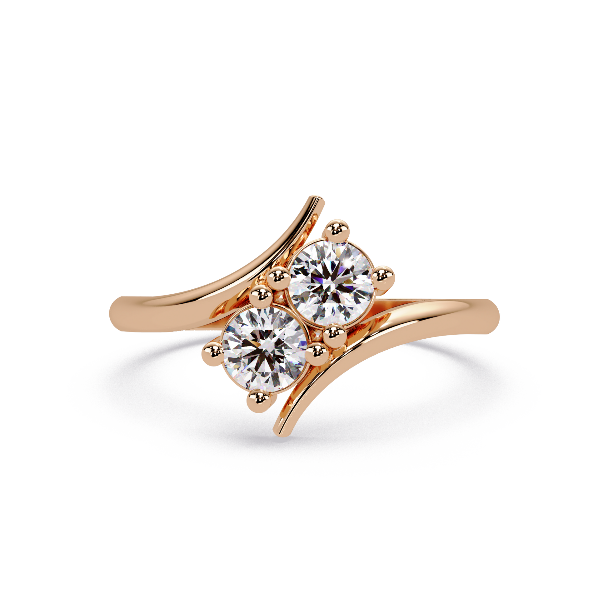 Round Cut Lab Grown Diamond Engagement Ring