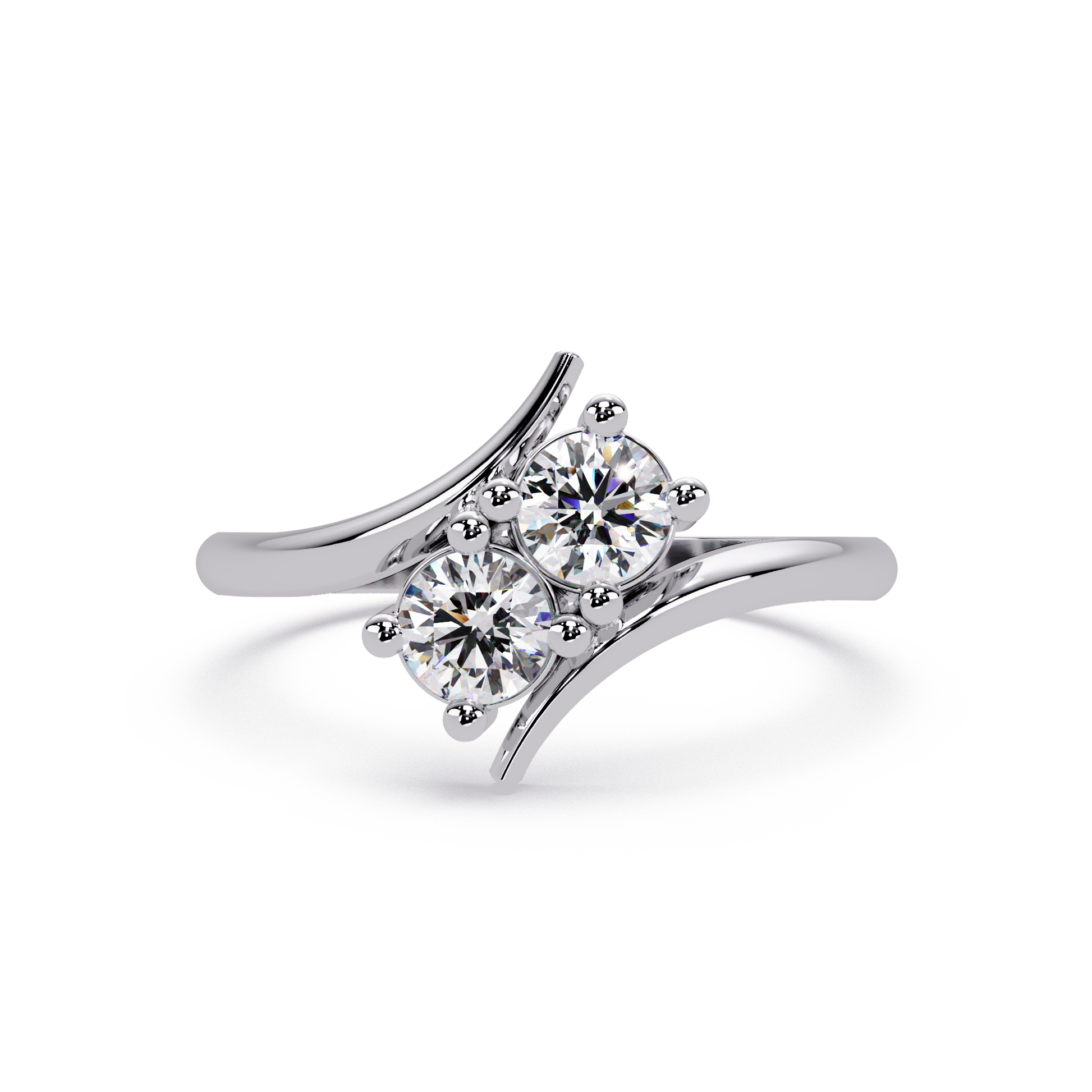 Round Cut Lab Grown Diamond Engagement Ring