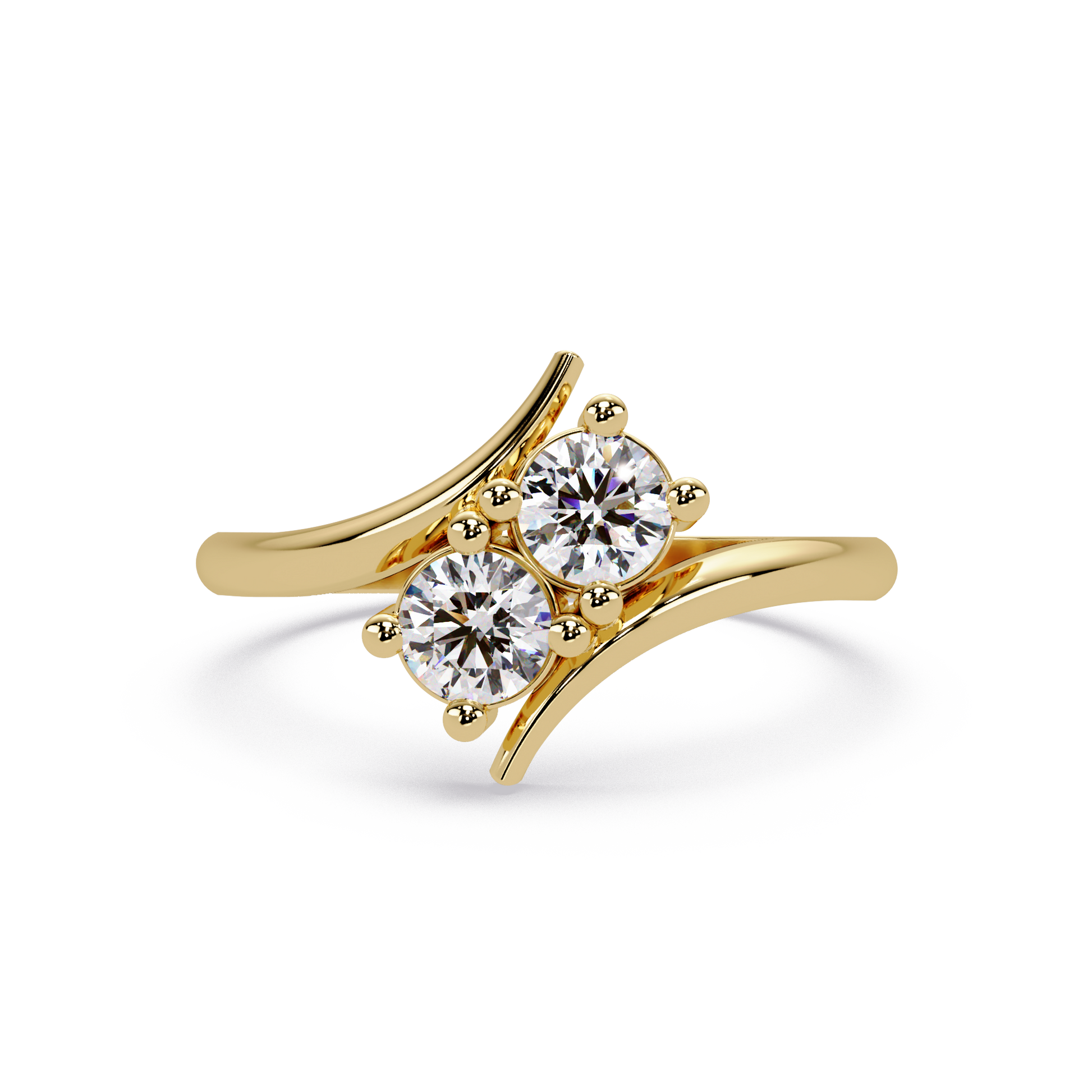 Round Cut Lab Grown Diamond Engagement Ring