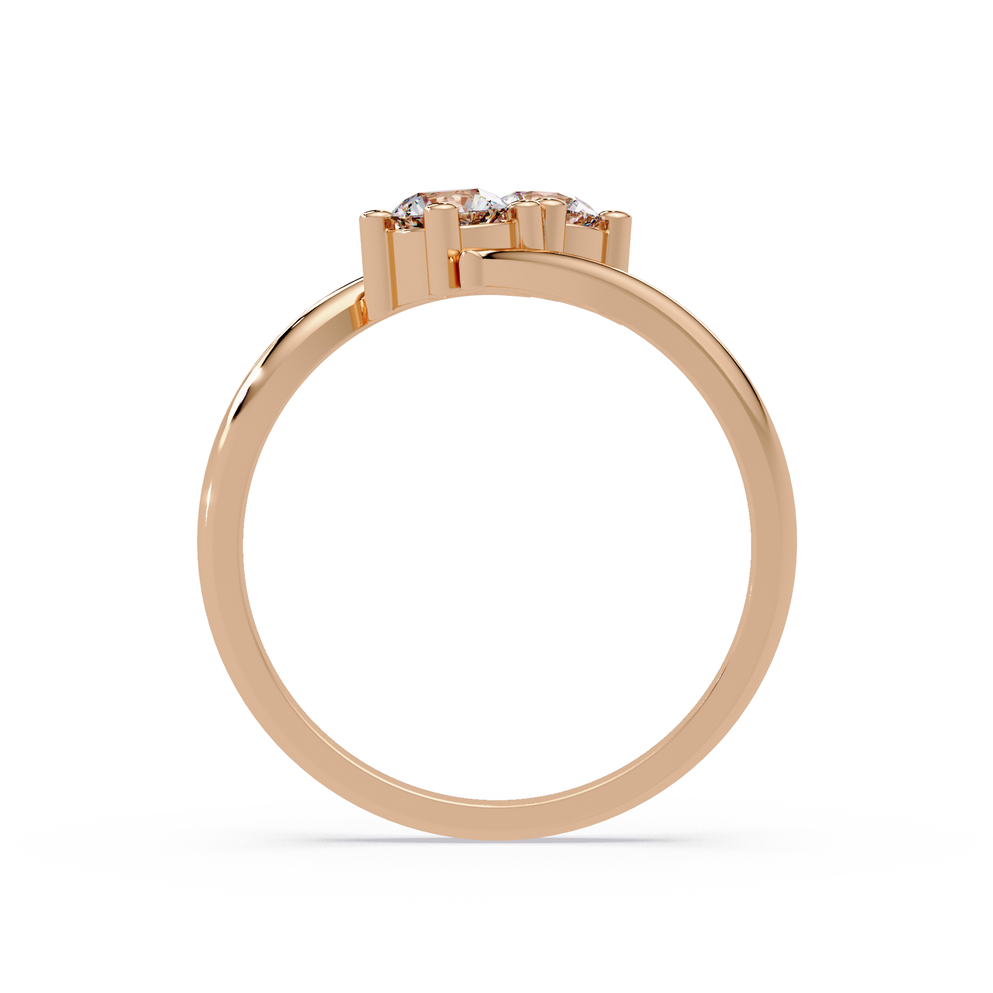 Round Cut Lab Grown Diamond Engagement Ring