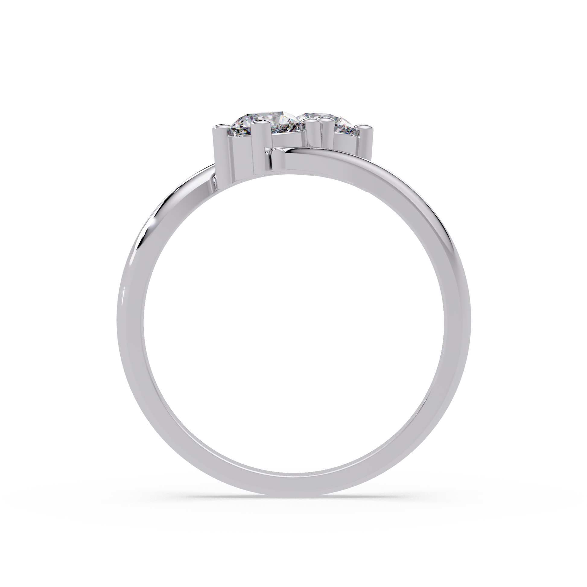 Round Cut Lab Grown Diamond Engagement Ring