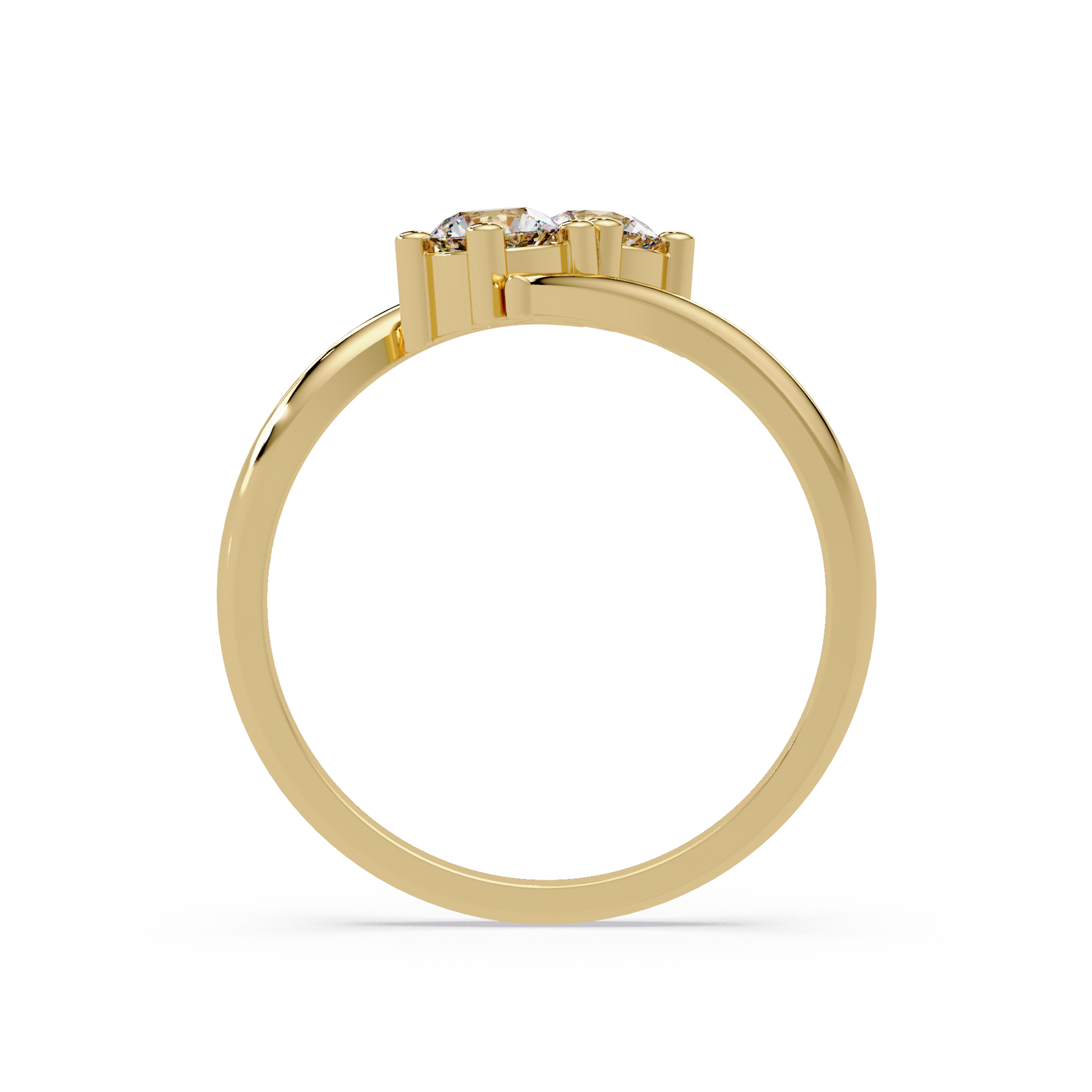 Round Cut Lab Grown Diamond Engagement Ring