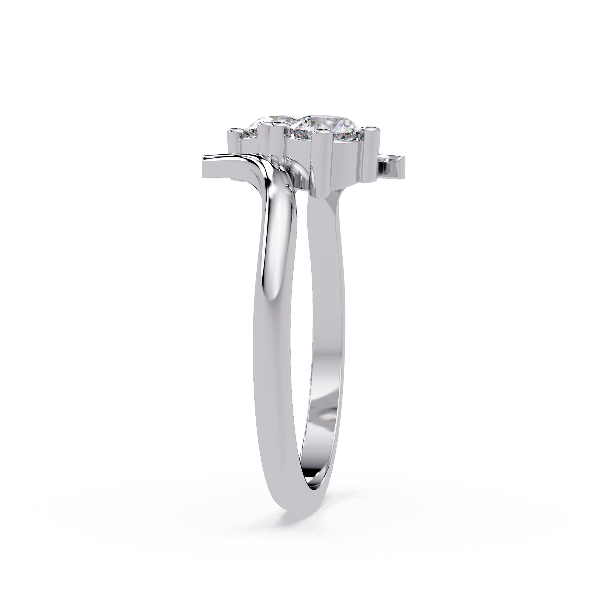Round Cut Lab Grown Diamond Engagement Ring