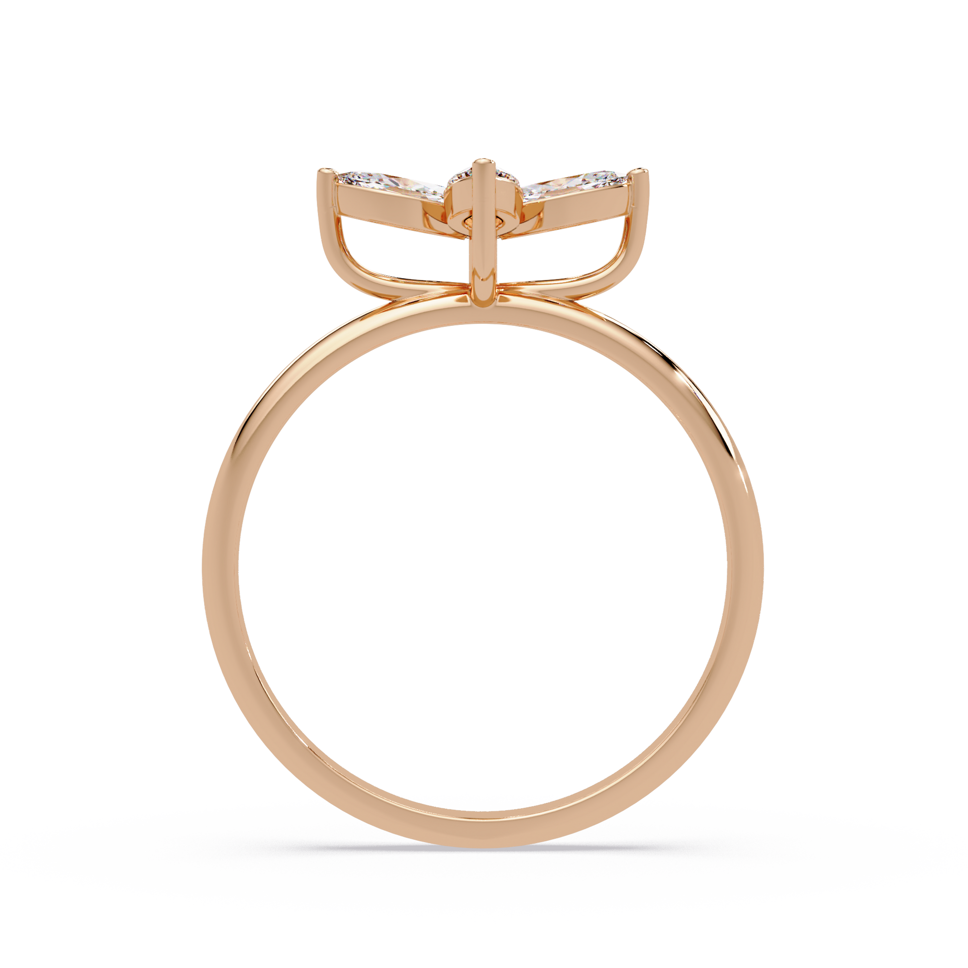 Marquise Lab Grown Diamond Floral Style Ring