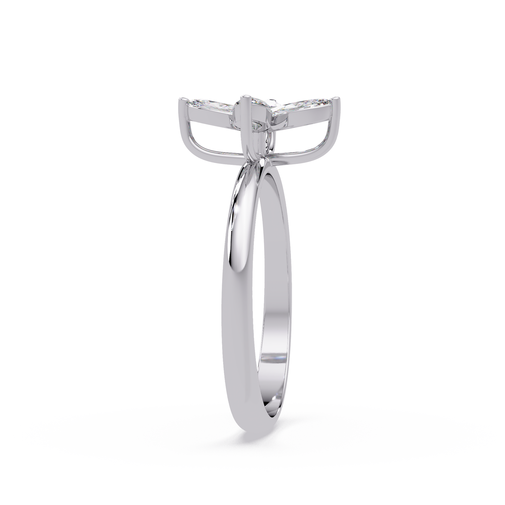Marquise Lab Grown Diamond Floral Style Ring