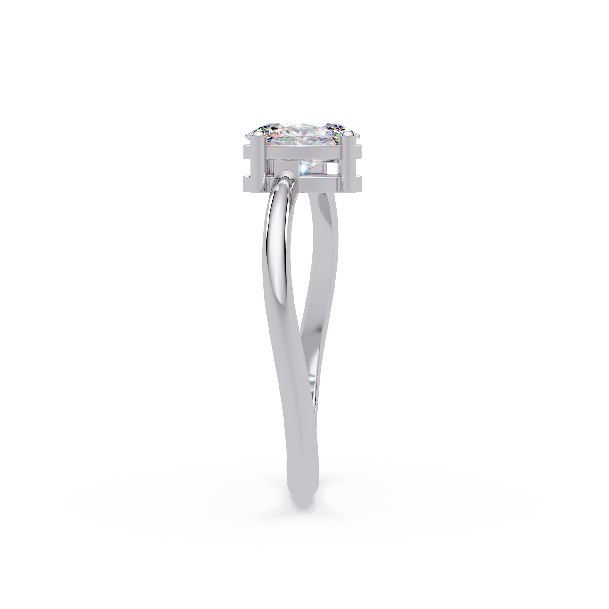 Oval And Pear Lab Grown Diamond Toi-Et-Moi Ring