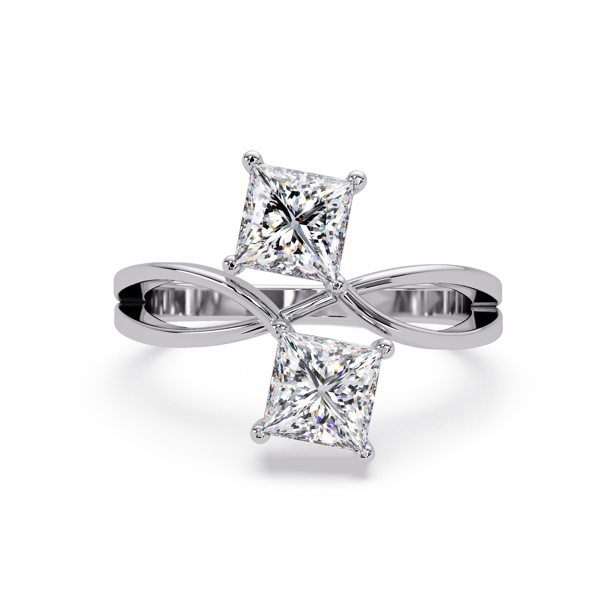 Princess Cut Lab Grown Diamond Engagement Ring