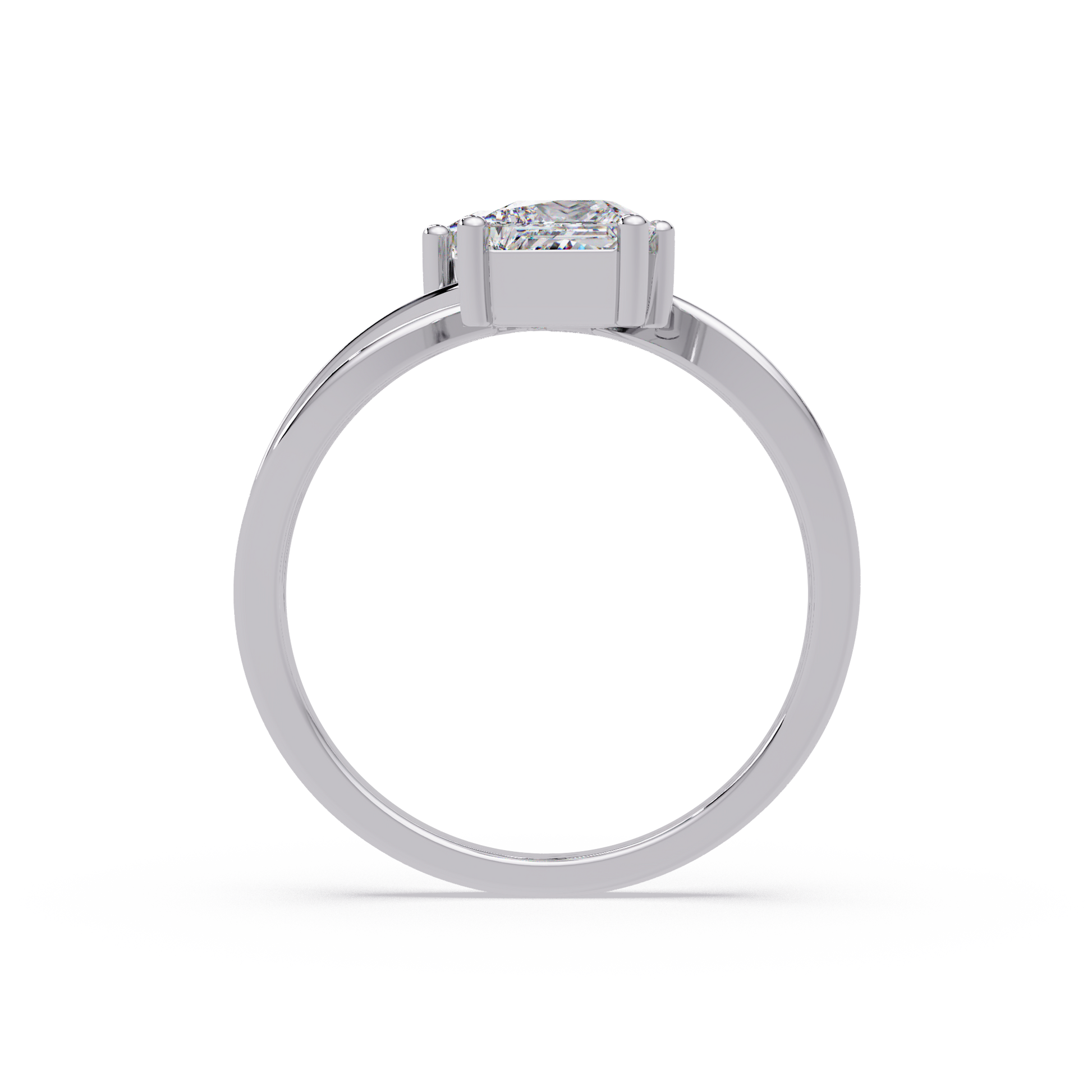 Princess Cut Lab Grown Diamond Engagement Ring