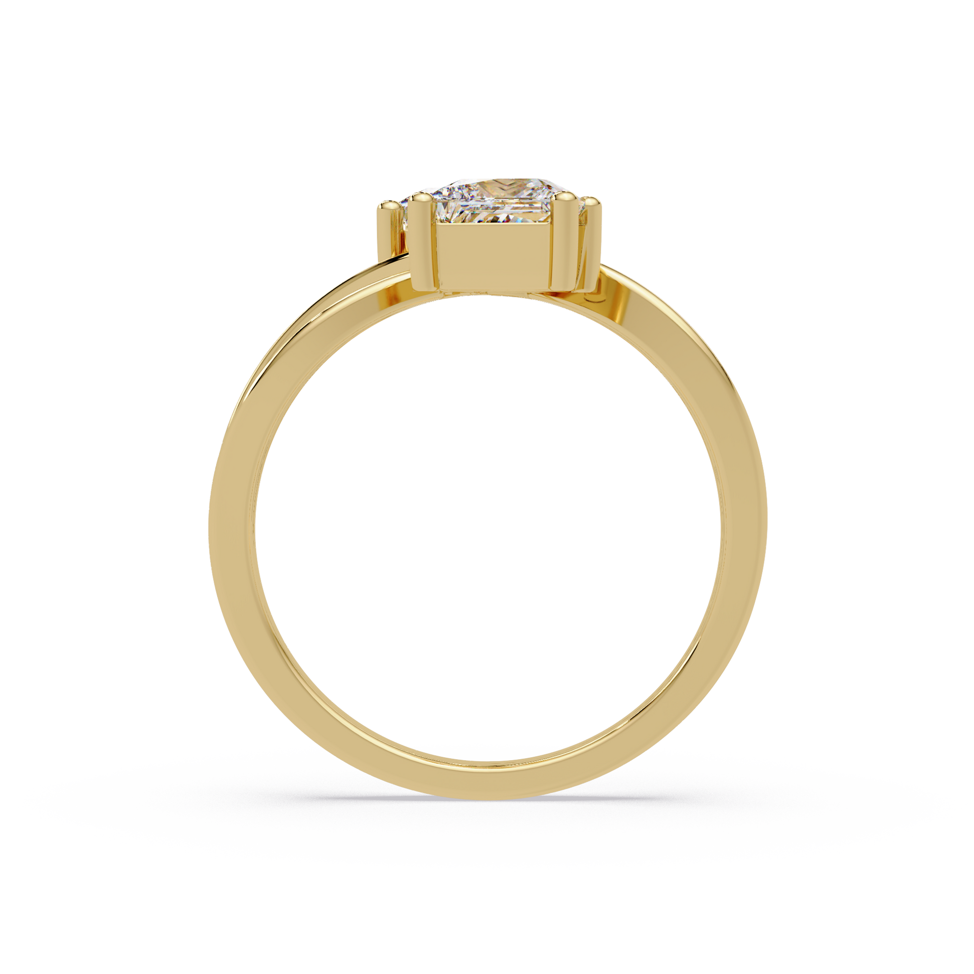 Princess Cut Lab Grown Diamond Engagement Ring
