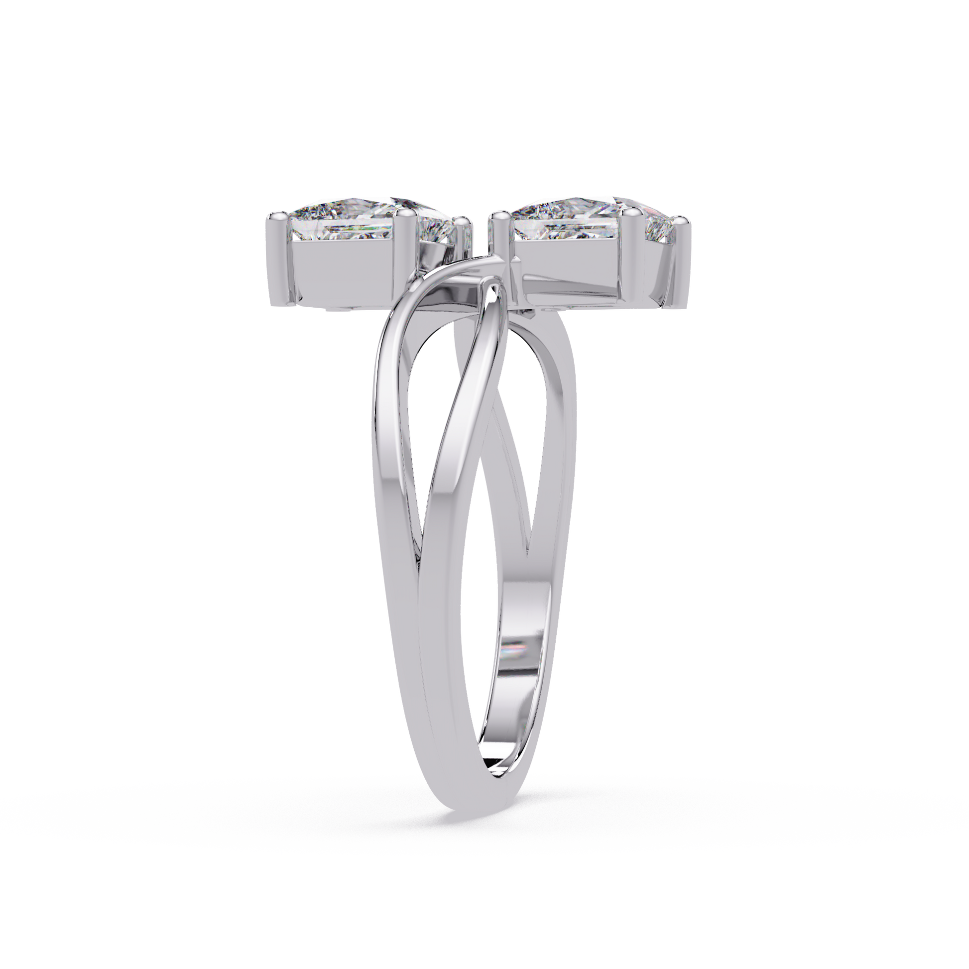 Princess Cut Lab Grown Diamond Engagement Ring