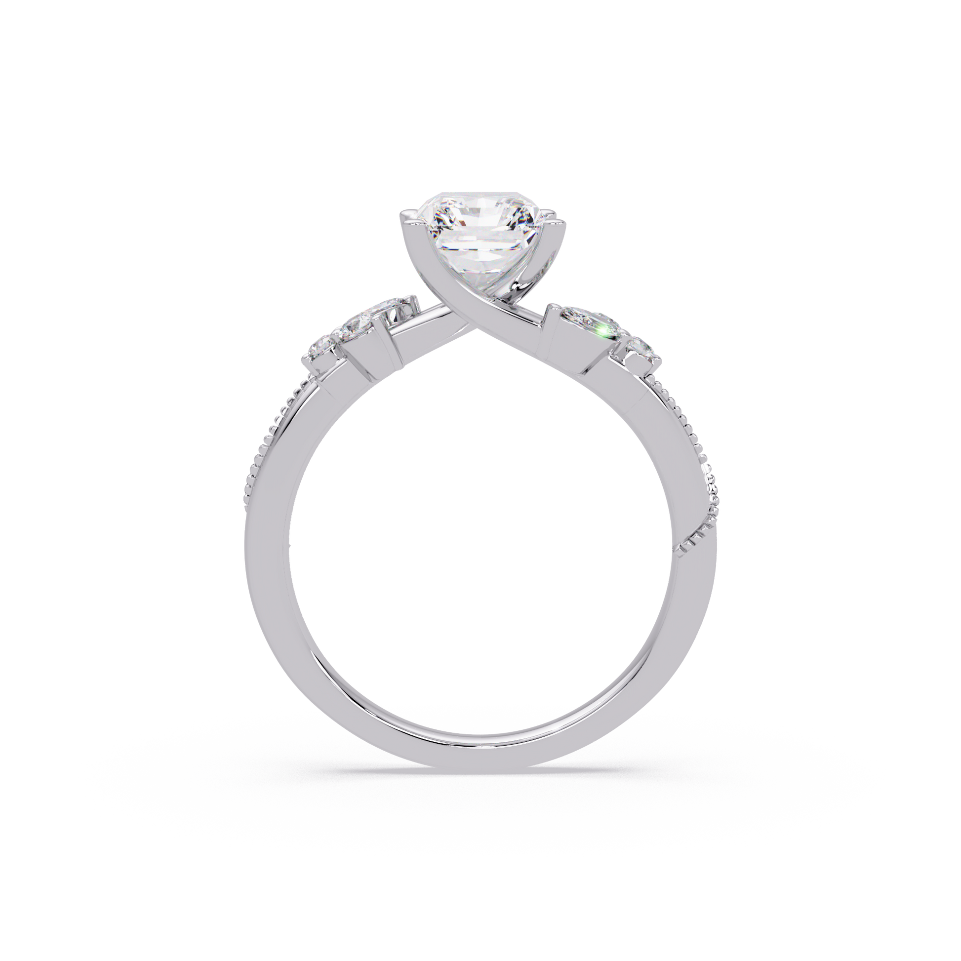 Radiant Cut Lab Grown Diamond Engagement Ring