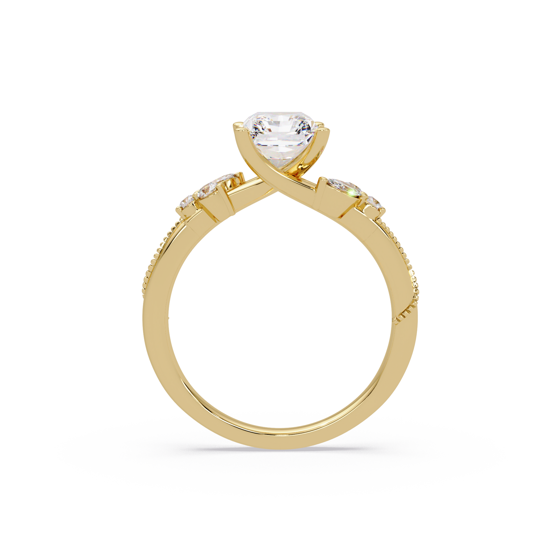 Radiant Cut Lab Grown Diamond Engagement Ring