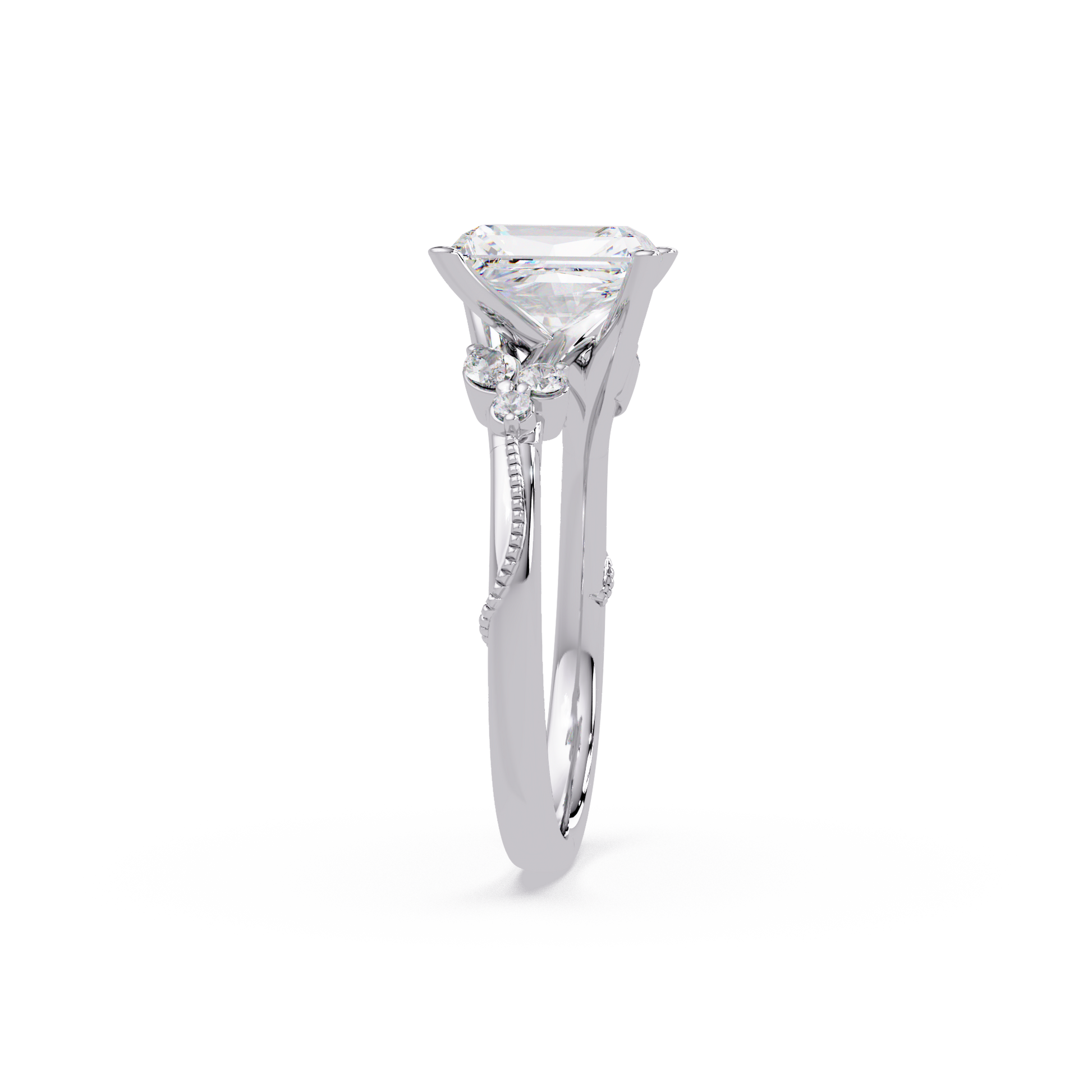 Radiant Cut Lab Grown Diamond Engagement Ring