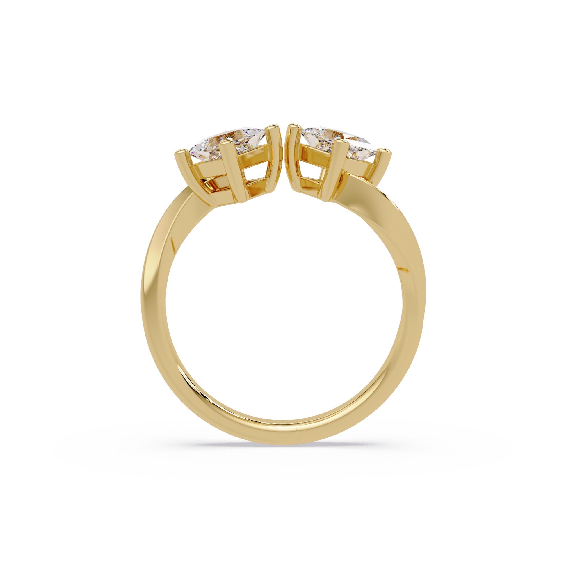 Princess Cut Lab Grown Diamond Engagement Ring