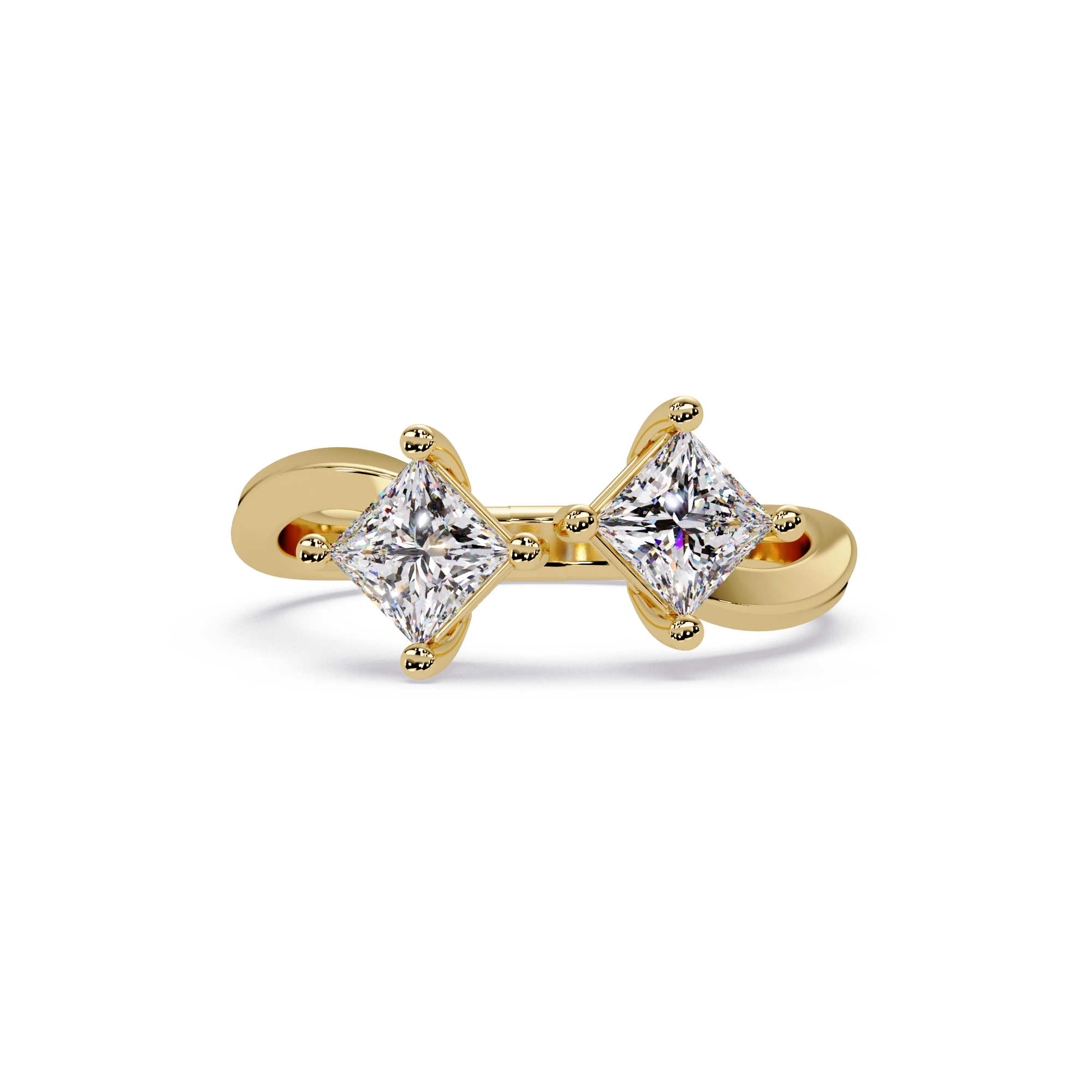Princess Cut Lab Grown Diamond Engagement Ring