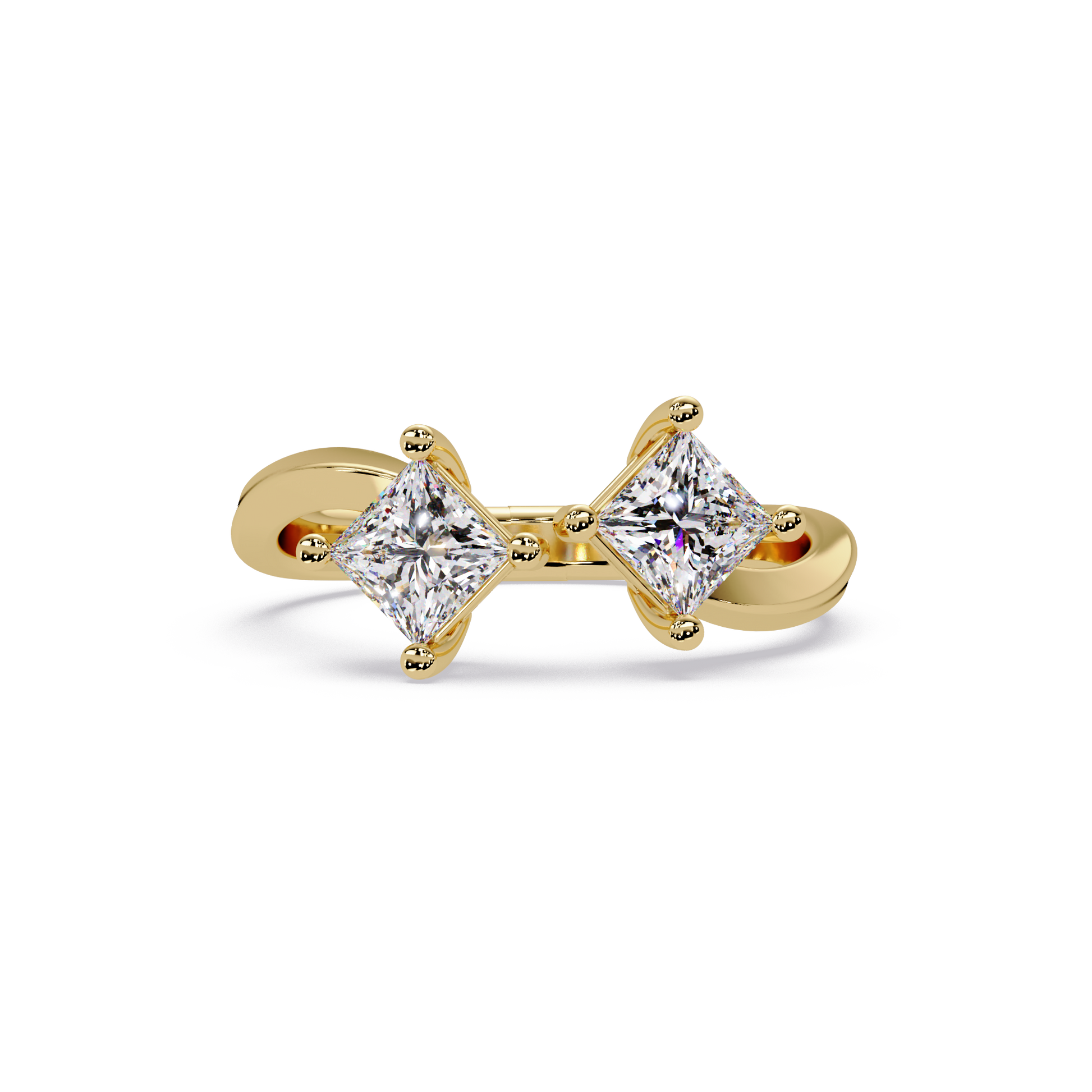 Princess Cut Lab Grown Diamond Engagement Ring
