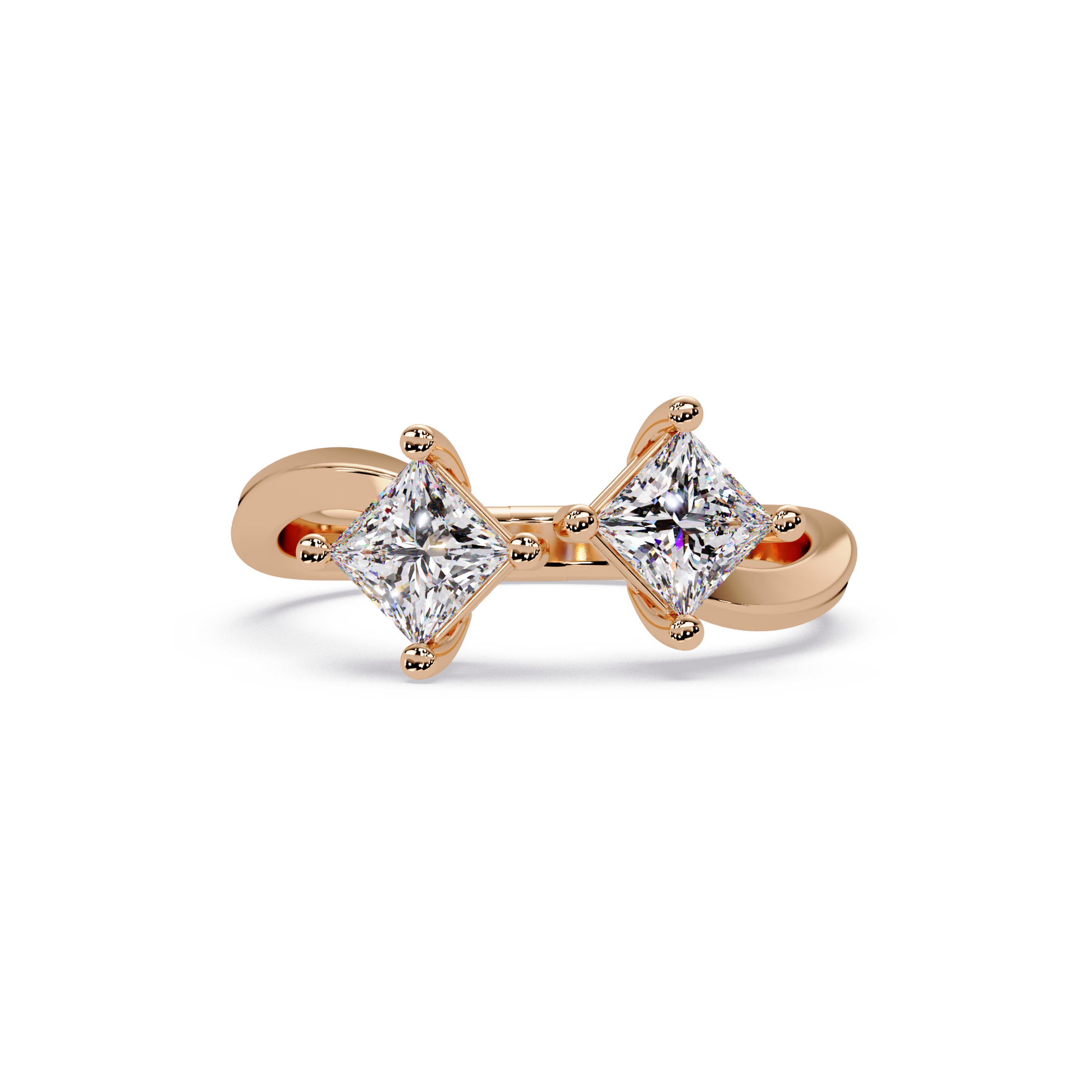 Princess Cut Lab Grown Diamond Engagement Ring
