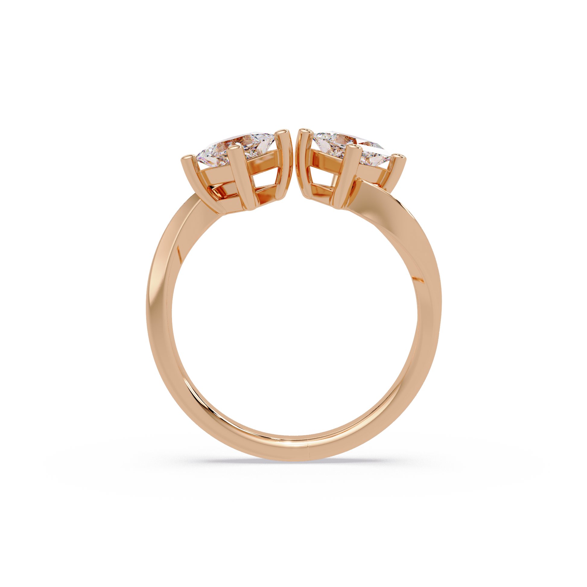 Princess Cut Lab Grown Diamond Engagement Ring