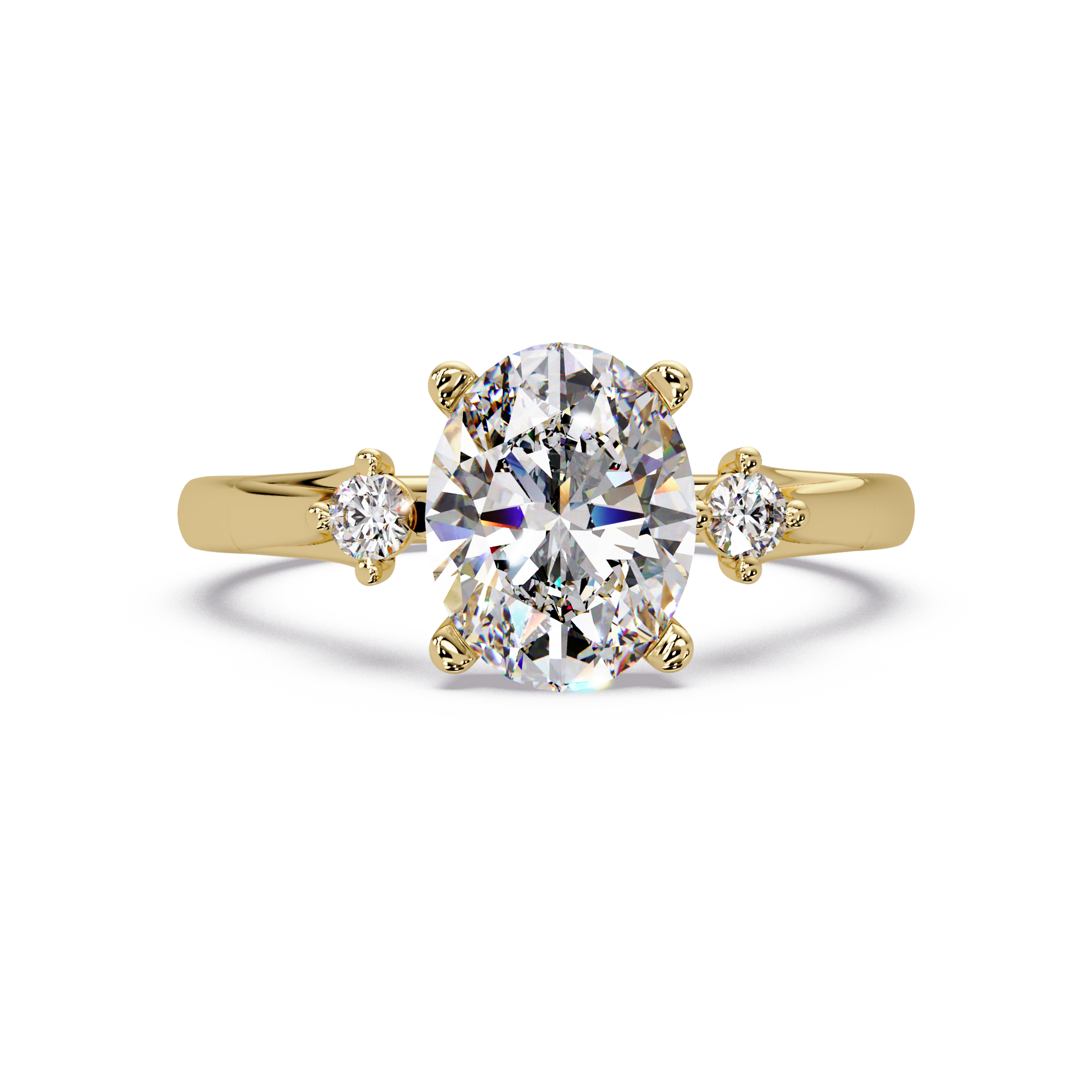 Oval Cut  Lab Grown Diamond Engagement Ring
