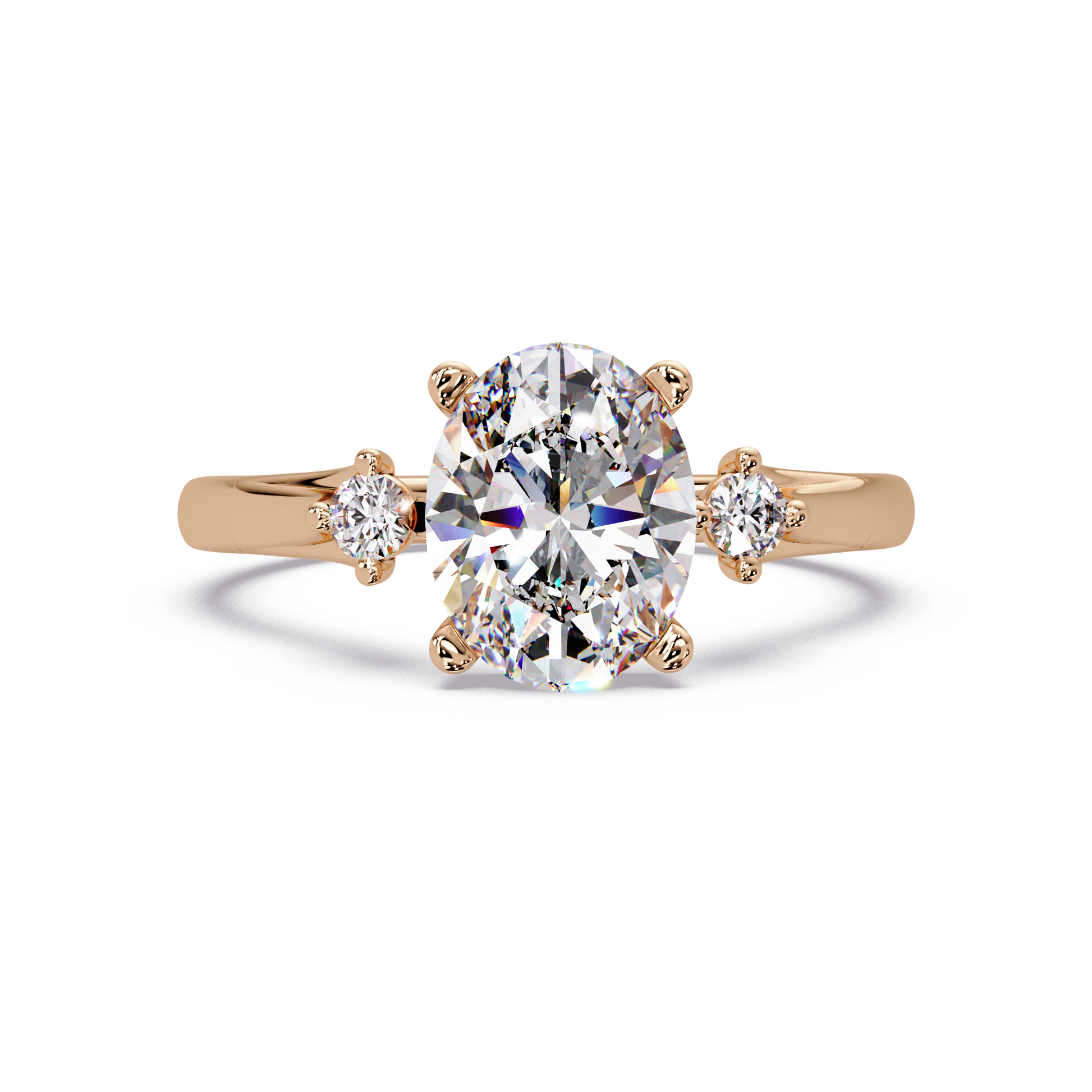 Oval Cut  Lab Grown Diamond Engagement Ring