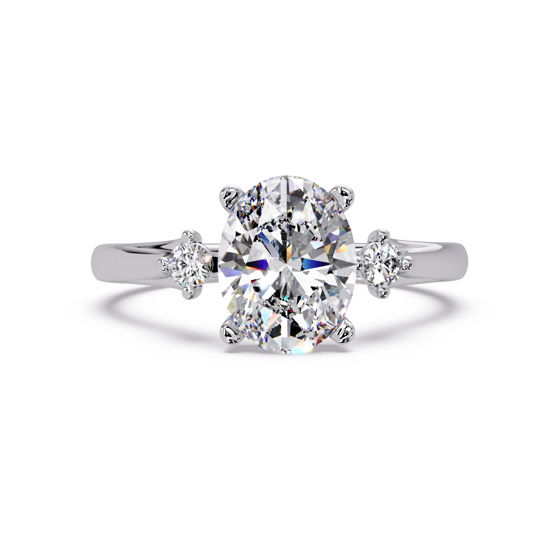 Oval Cut  Lab Grown Diamond Engagement Ring